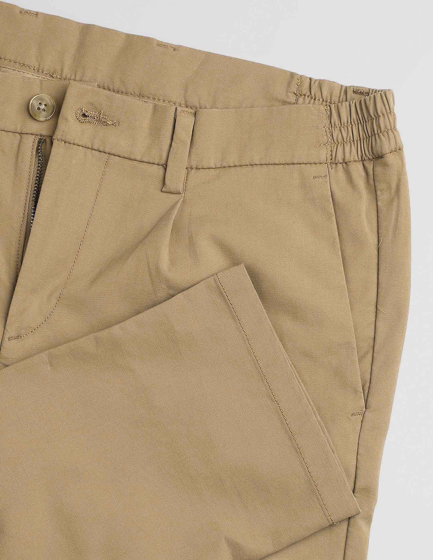 Mid Rise Riley Straight Fit Trousers Khaki - U.S. POLO ASSN. | Large