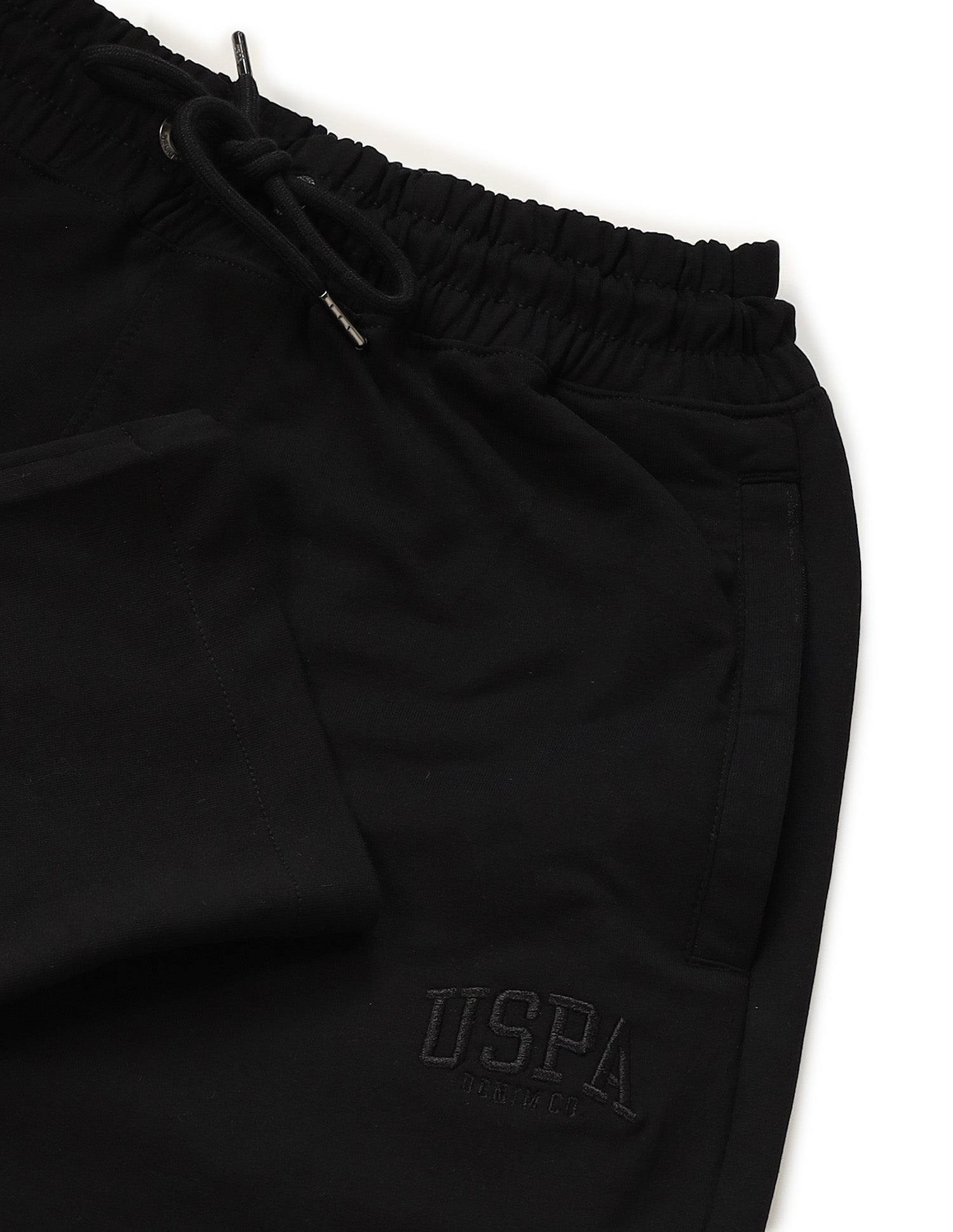 Mid Rise Regular Fit Track Pants Black - U.S. POLO ASSN. | Large
