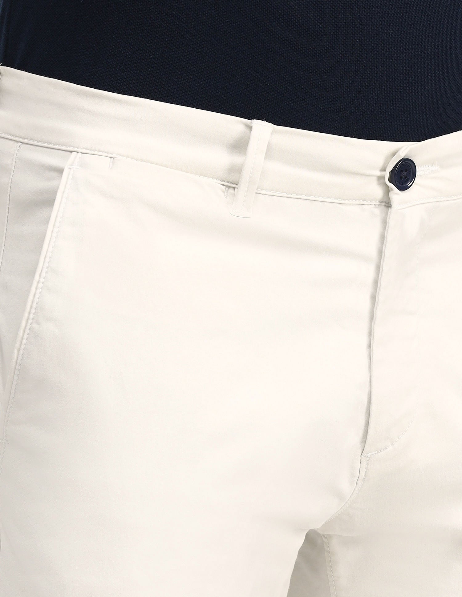 Mid Rise Regular Fit Trousers Ecru - U.S. POLO ASSN. | Large