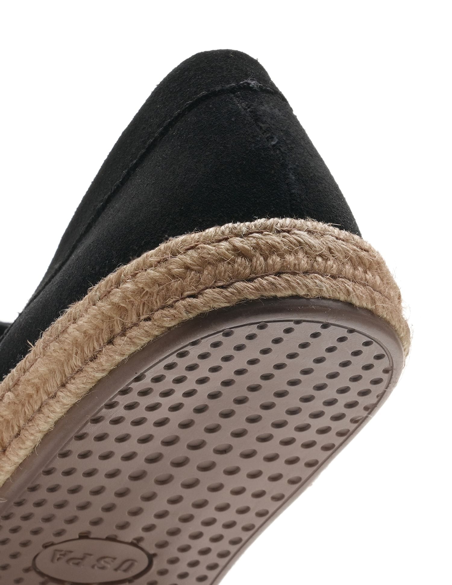 Mens Oudi Suede Slip-On Shoes Black - U.S. Polo Assn. India | Large