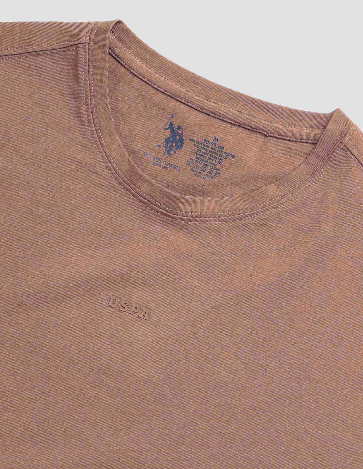 Round Neck Solid Loungewear T-Shirt Dill - U.S. POLO ASSN. | Large
