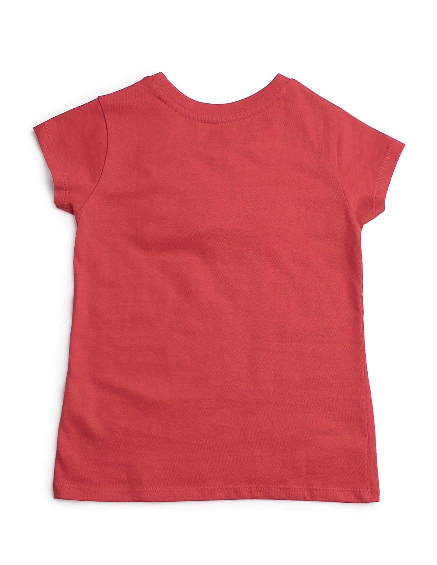 Girls Petal Logo Cotton T-Shirt Red - U.S. Polo Assn. India | Large
