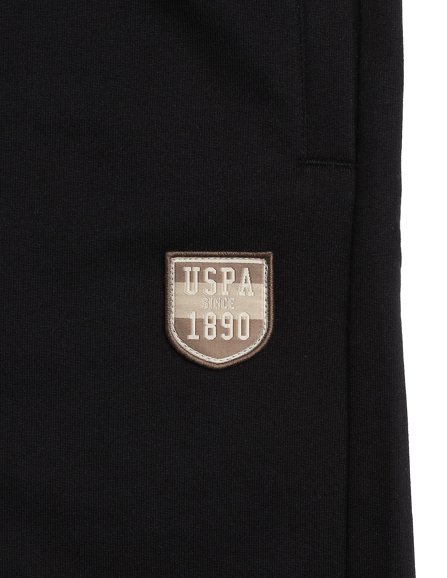Cotton Rich OES11 Lounge Shorts Black - U.S. Polo Assn. India | Large