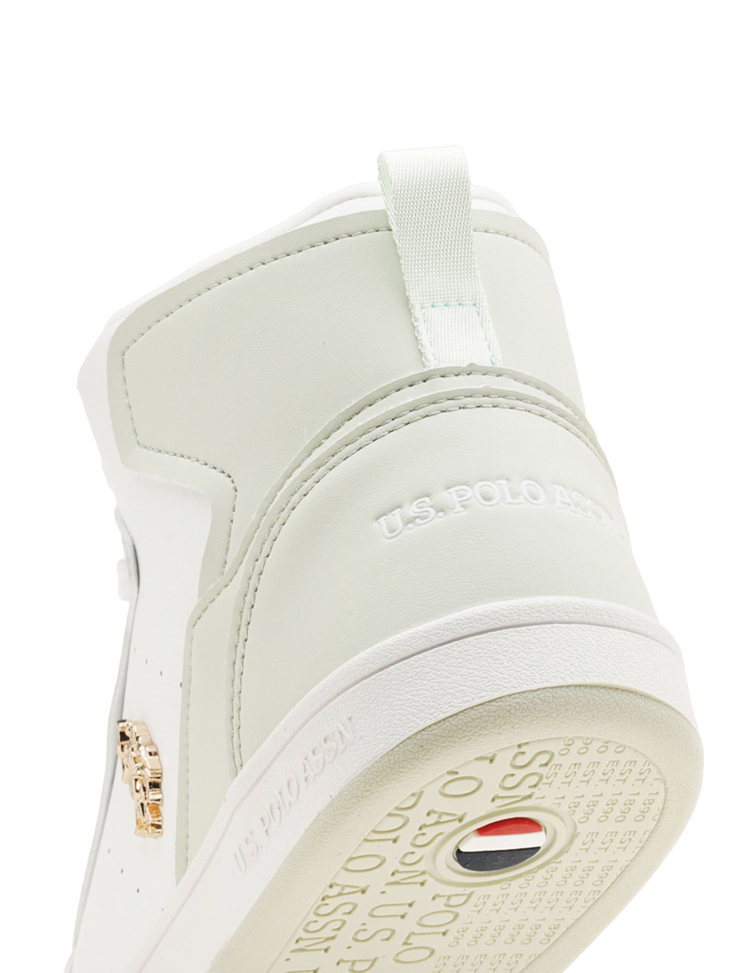 Women Colour Block Rowan Sneakers Light Green and White - U.S. Polo Assn. India | Large
