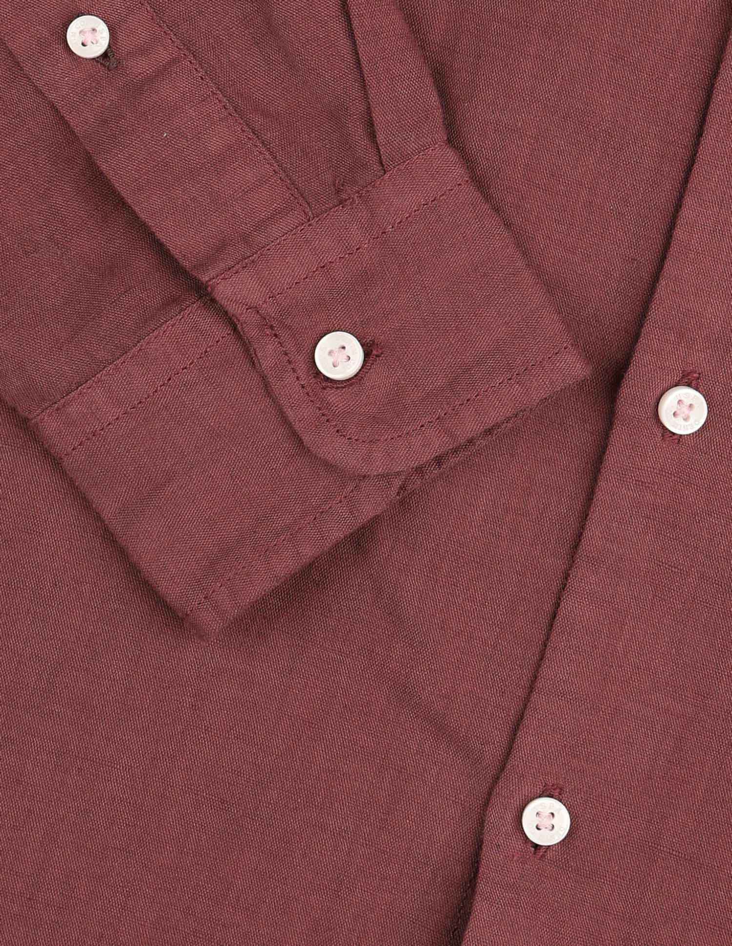 Solid Regular Fit Shirt Rust - U.S. Polo Assn. India | Large