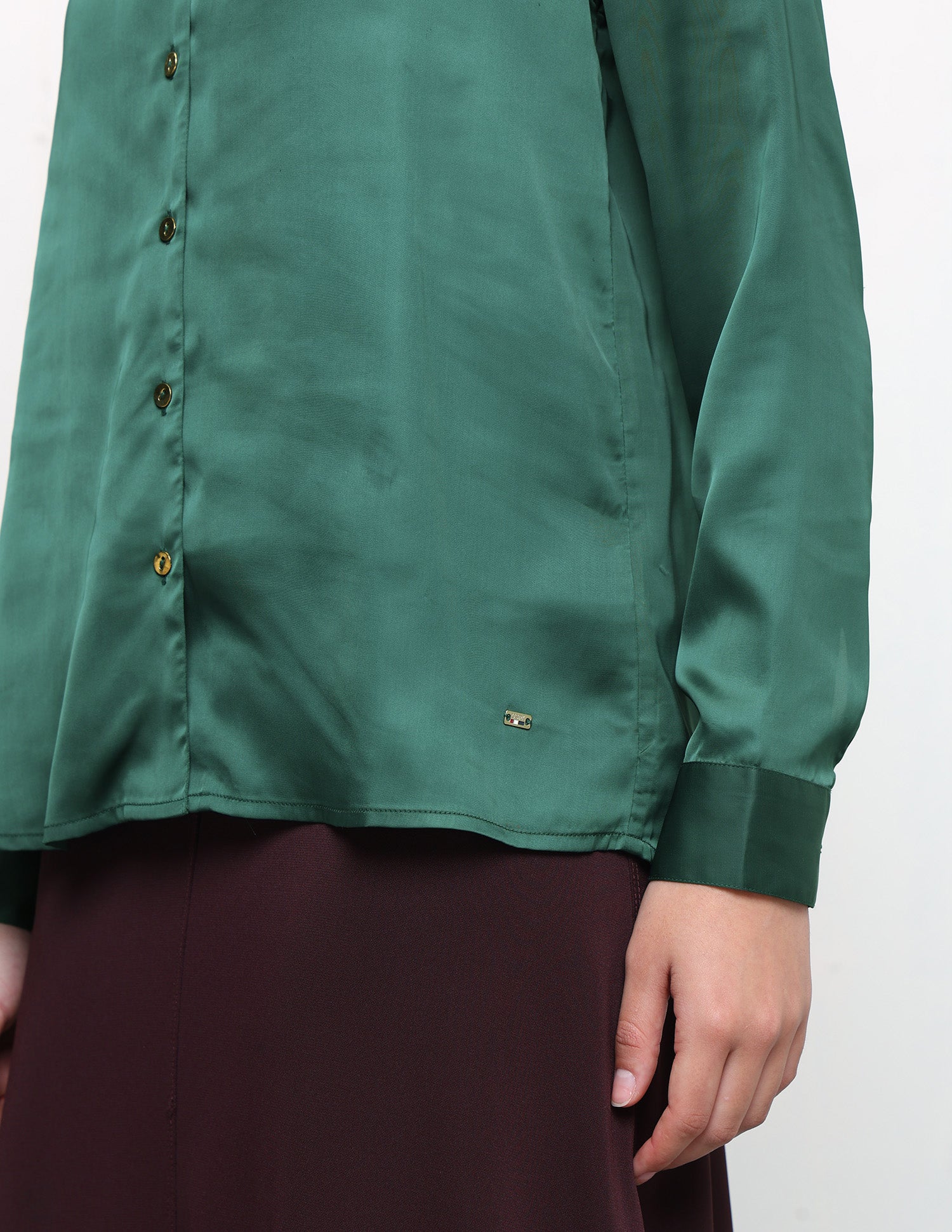Solid Relaxed Fit Shirt Green - U.S. Polo Assn. India | Large