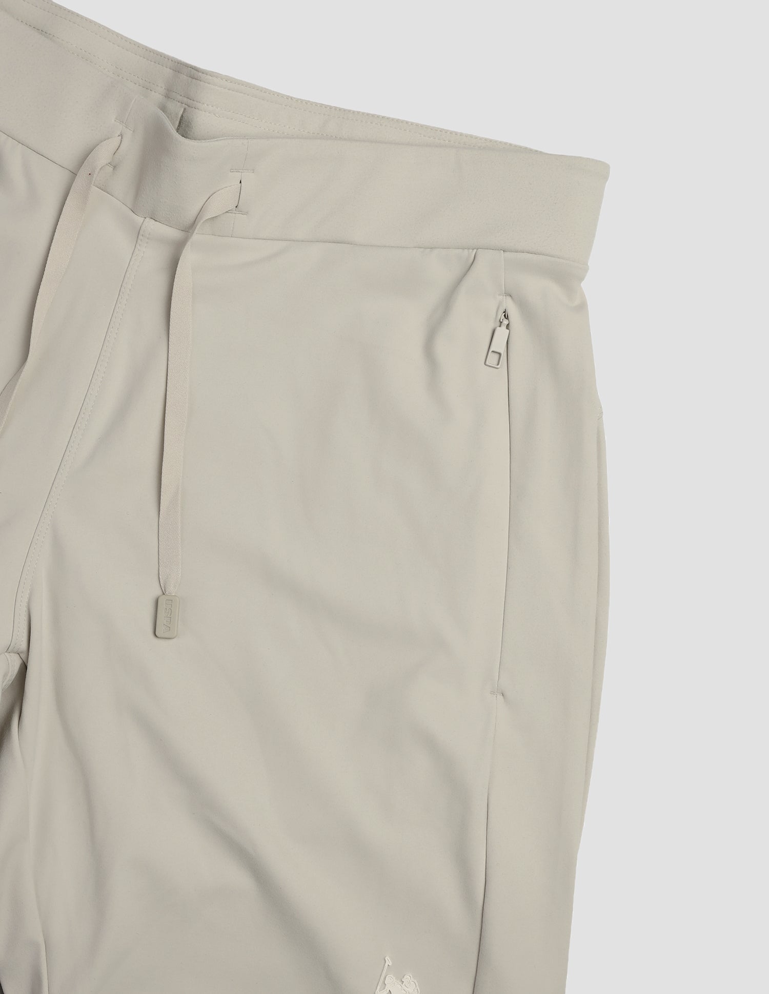 Slim Fit Mid Rise Active Shorts Beige - U.S. Polo Assn. India | Large