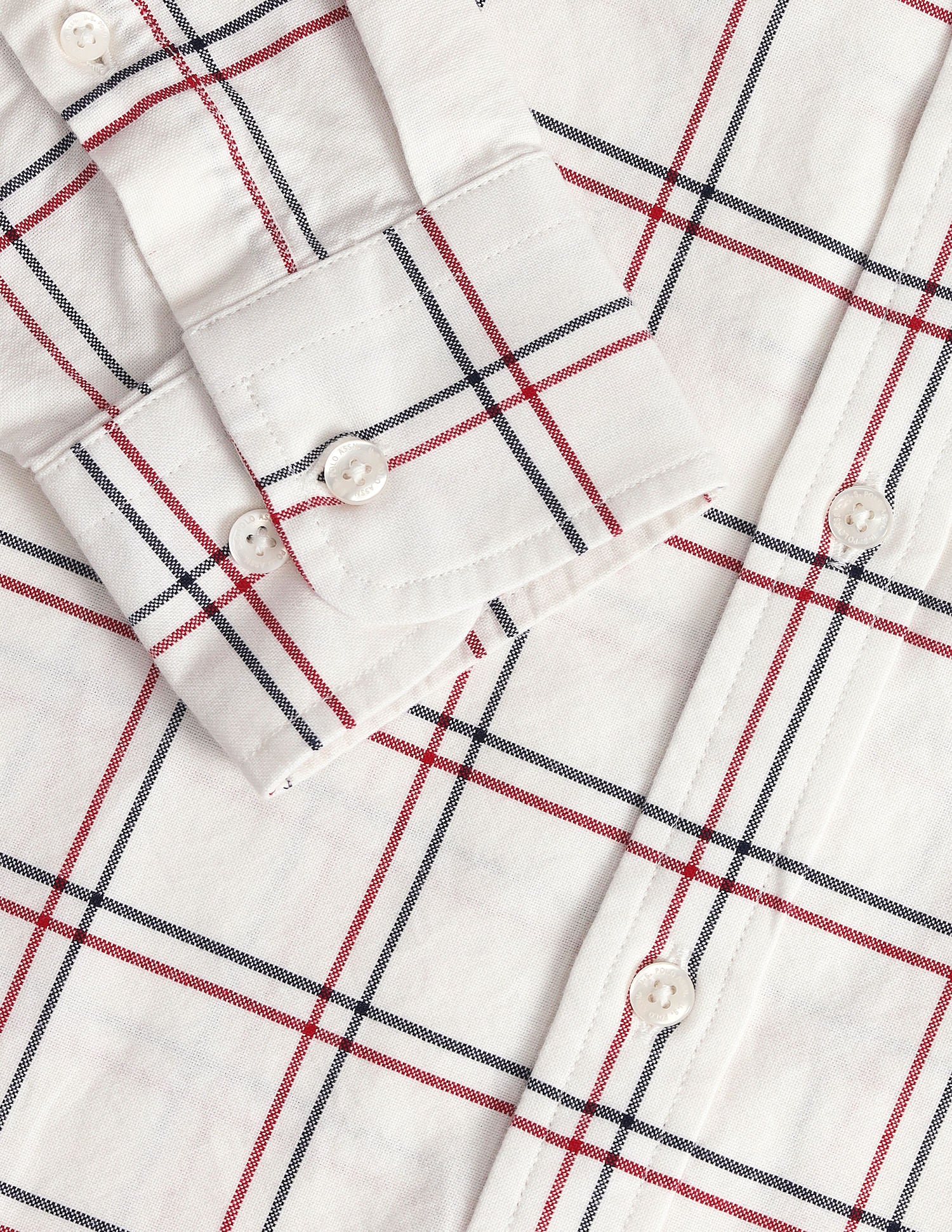 Plaid Check Oxford Shirt White - U.S. POLO ASSN. | Large
