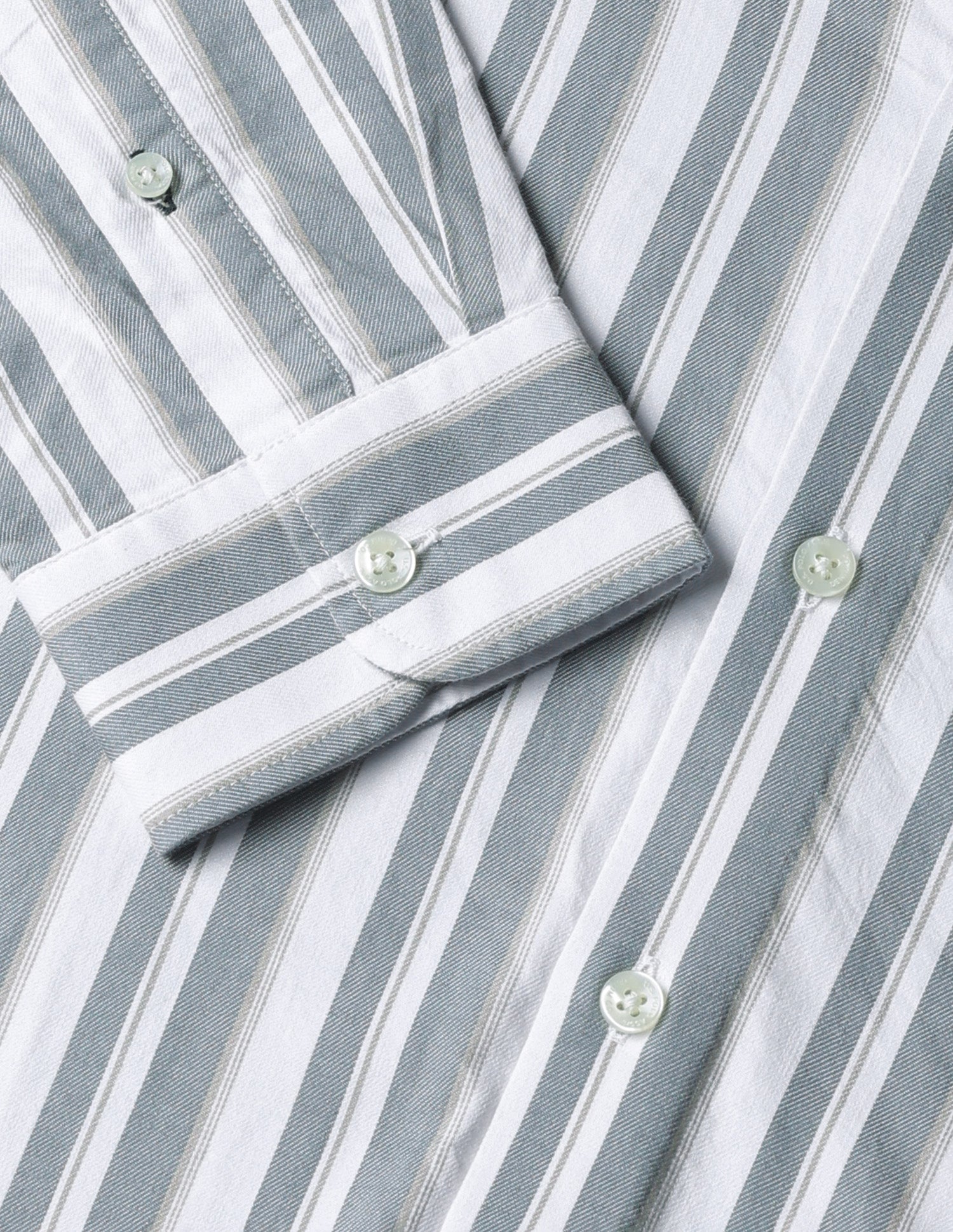 Vertical Striped Twill Shirt Light Olive - U.S. POLO ASSN. | Large