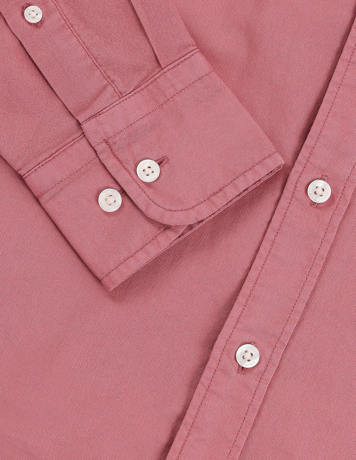 Tailored Fit Solid Shirt Pink - U.S. POLO ASSN. | Large