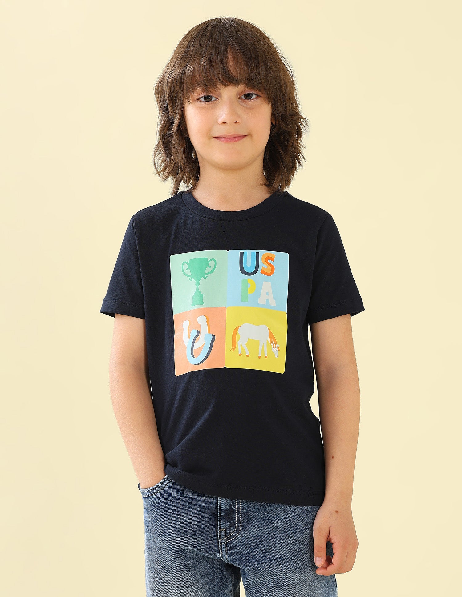 Graphic Brand Printed Regular Fit T-Shirt - Pack Of 2 Multi2 - U.S. Polo Assn. India | Large