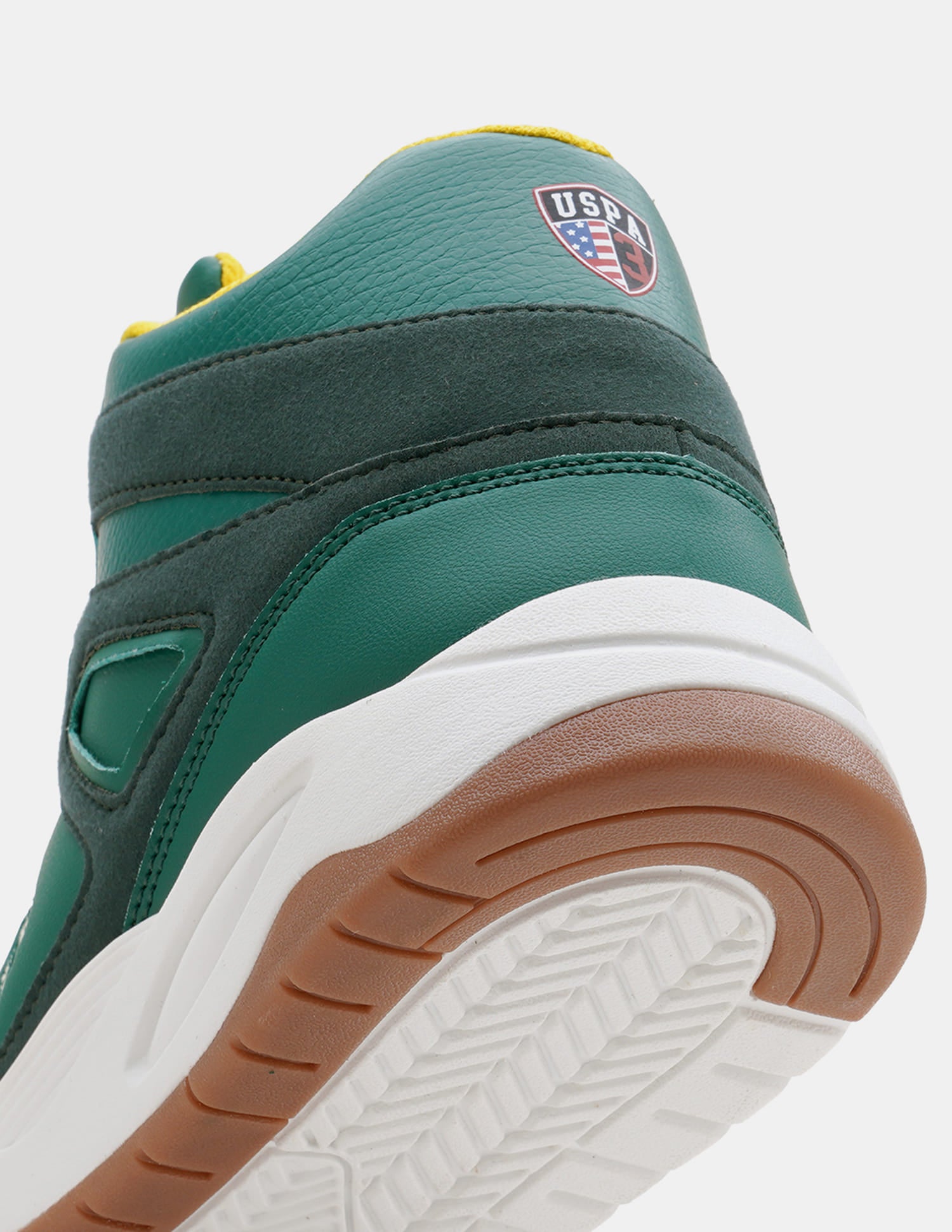 Men Bruce Mid Top Sneakers Green - U.S. Polo Assn. India | Large