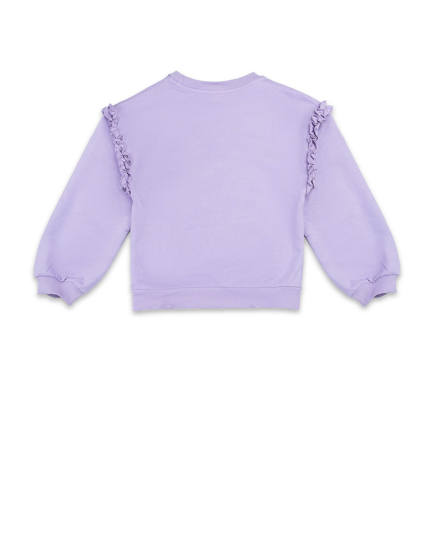 Girls Brand Printed Regular Fit Sweatshirt Lavender - U.S. POLO ASSN. | Large
