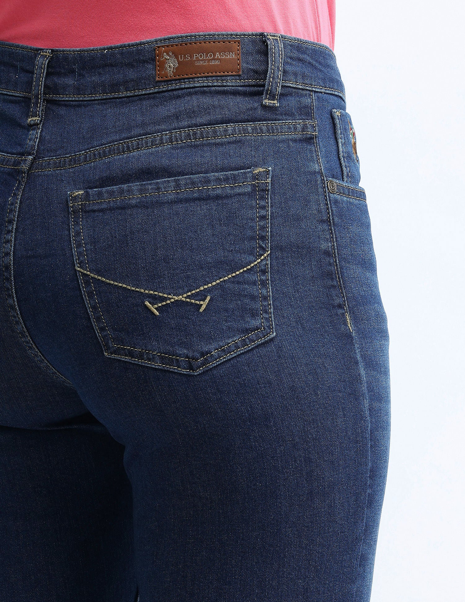 Mid Rise Bootcut Jeans Dark Blue - U.S. POLO ASSN. | Large