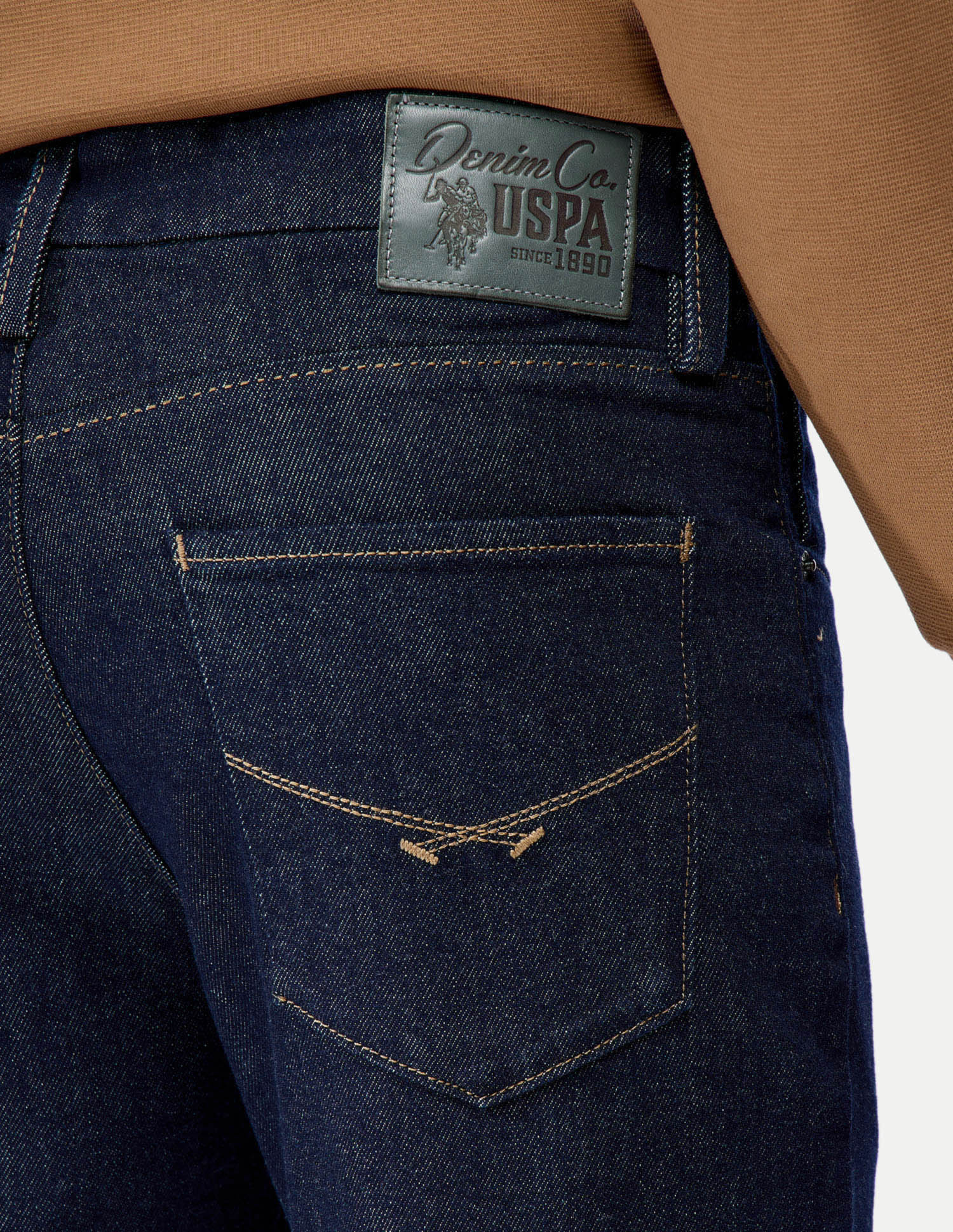 Harold Slim Straight Fit Blue Jeans Dark Blue - U.S. Polo Assn. India | Large