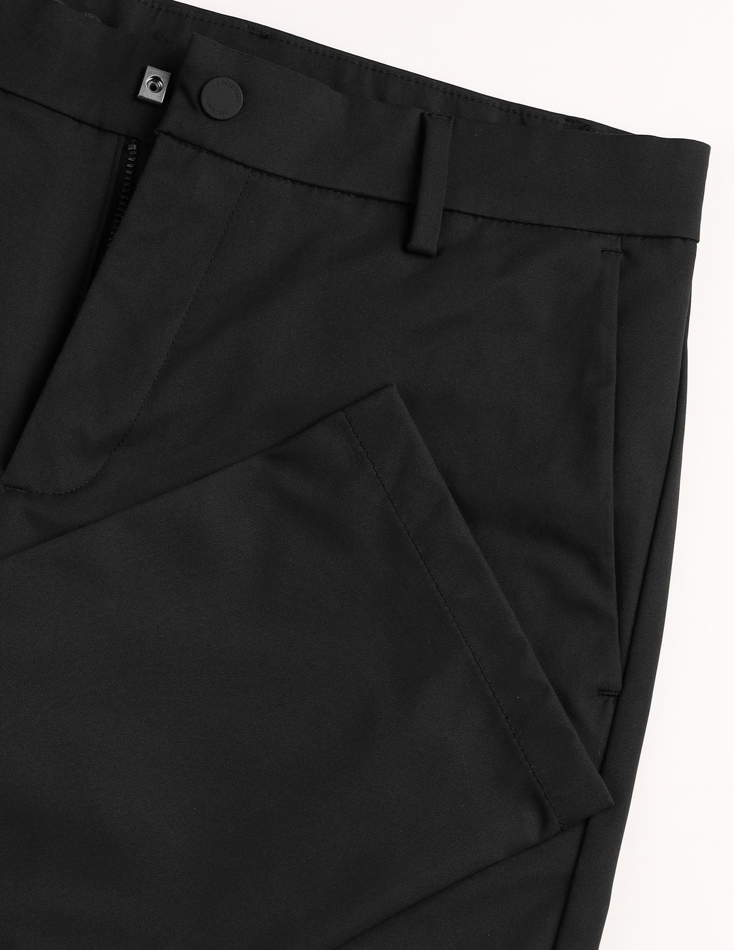 Austin Slim Fit Satin Trousers Black - U.S. POLO ASSN. | Large