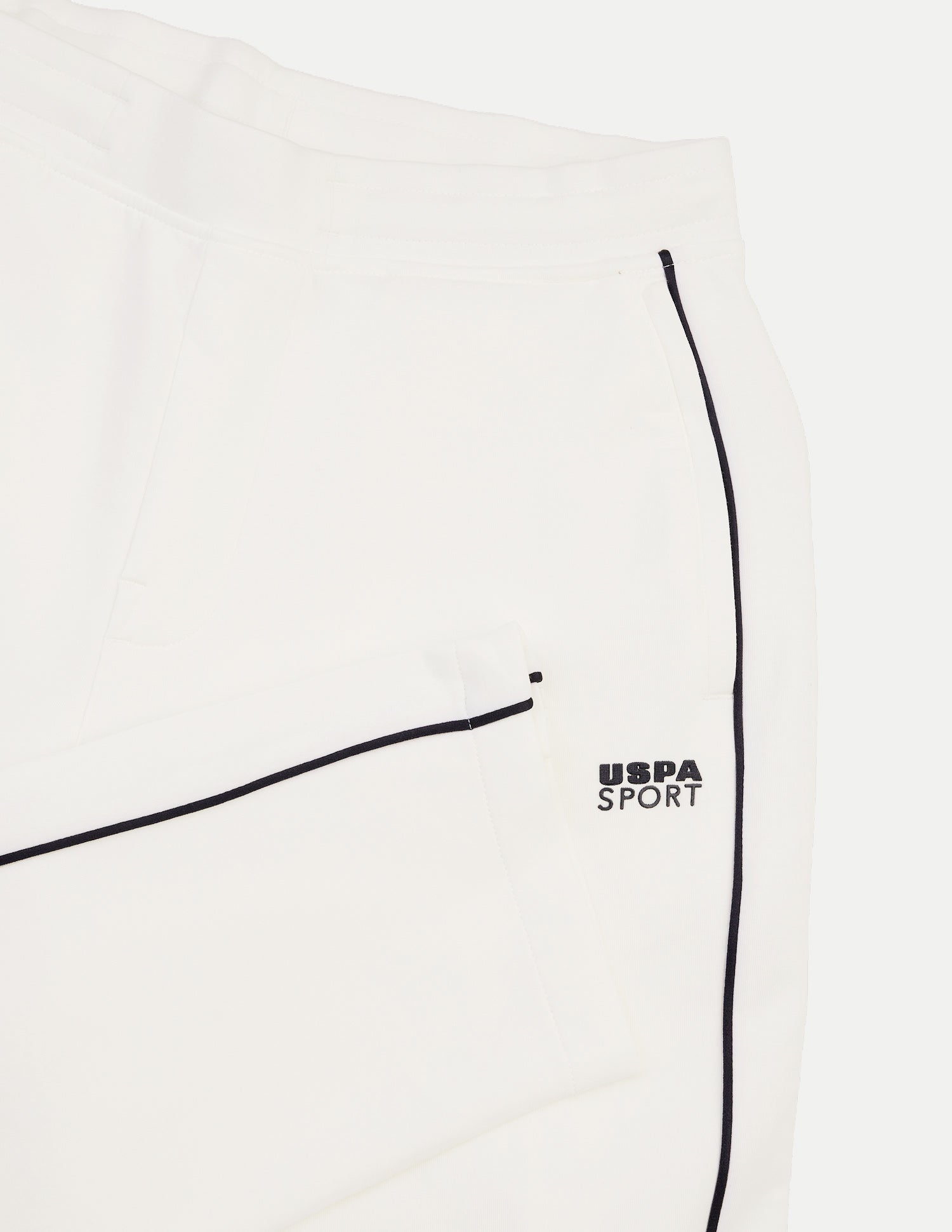 Mid Rise Regular Fit Active Track Pants White - U.S. Polo Assn. India | Large
