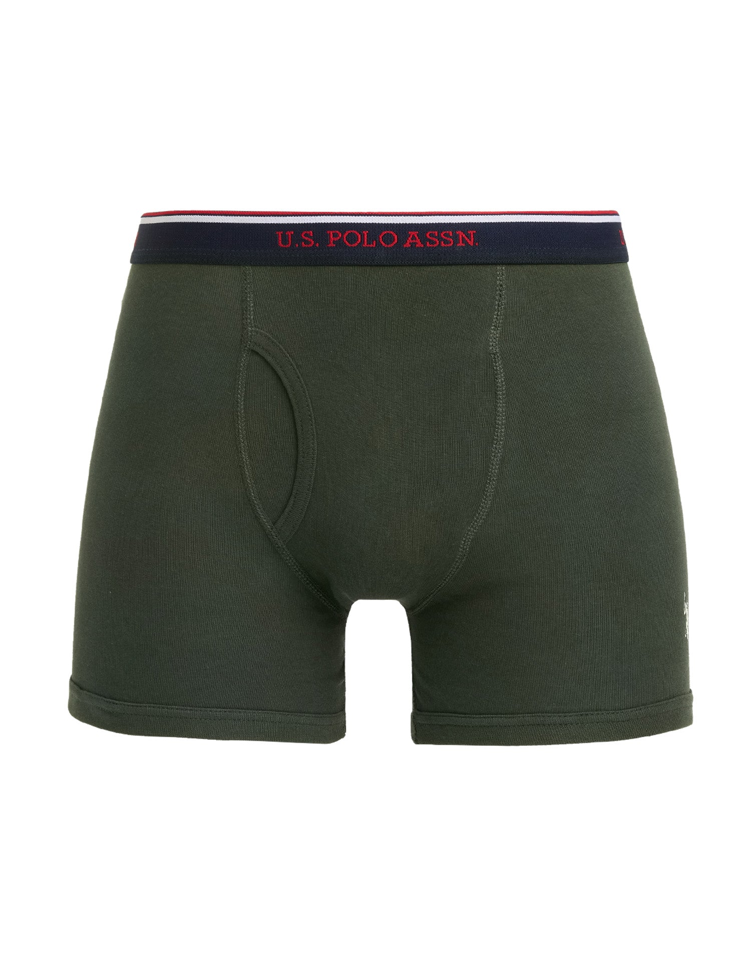 Breathable Soft Cotton I667-P1 Trunks - Pack Of 1 Olive - U.S. Polo Assn. India | Large