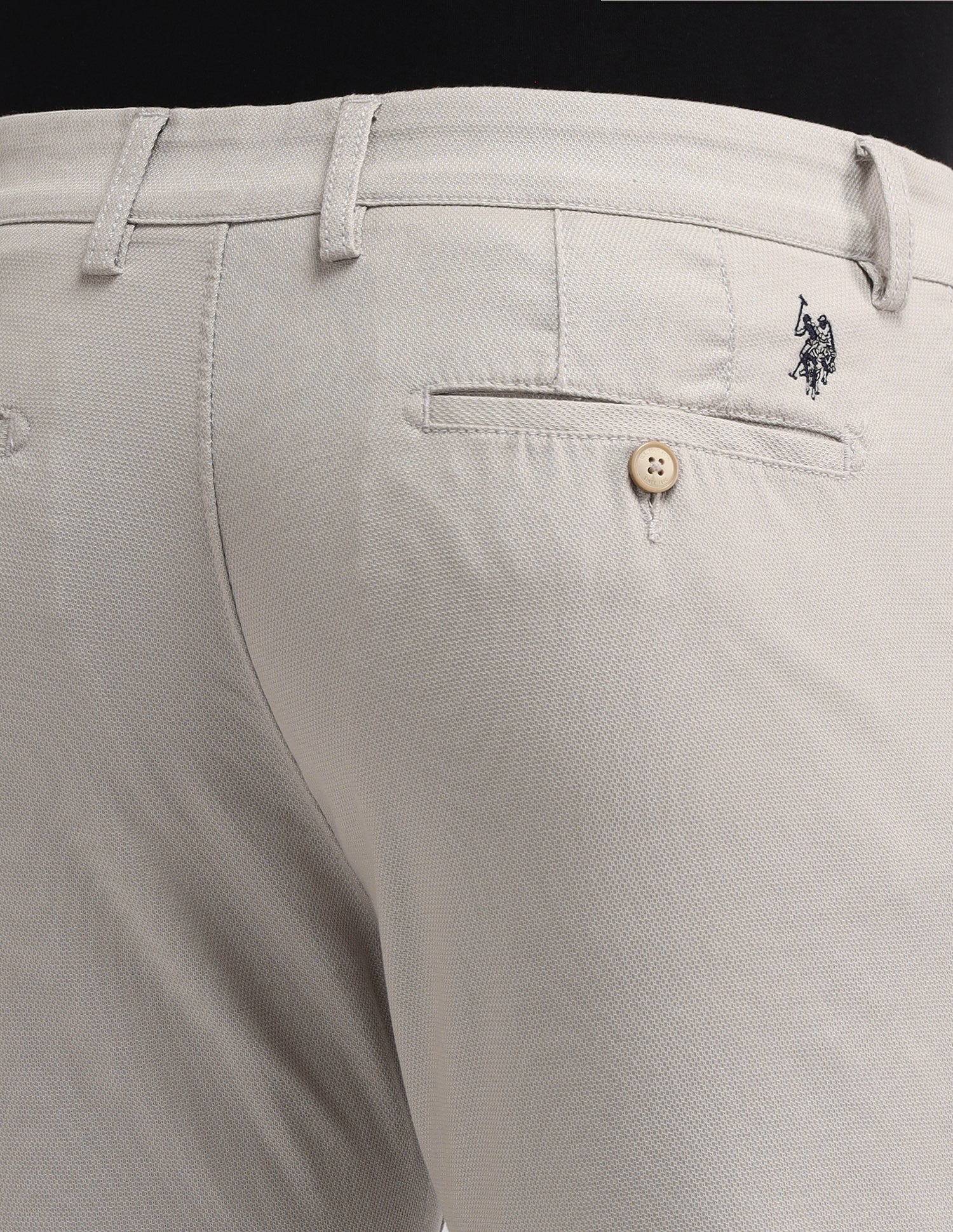 Austin Slim Fit Pleated Front Trousers Stone - U.S. POLO ASSN. | Large