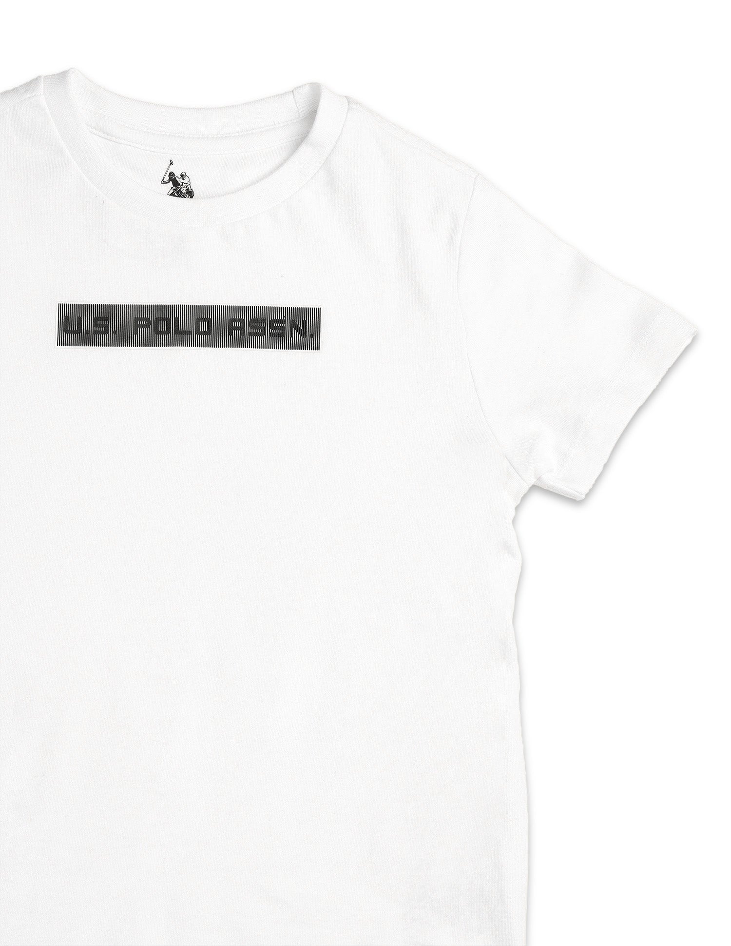 Boys Solid Regular Fit T-Shirt White - U.S. POLO ASSN. | Large