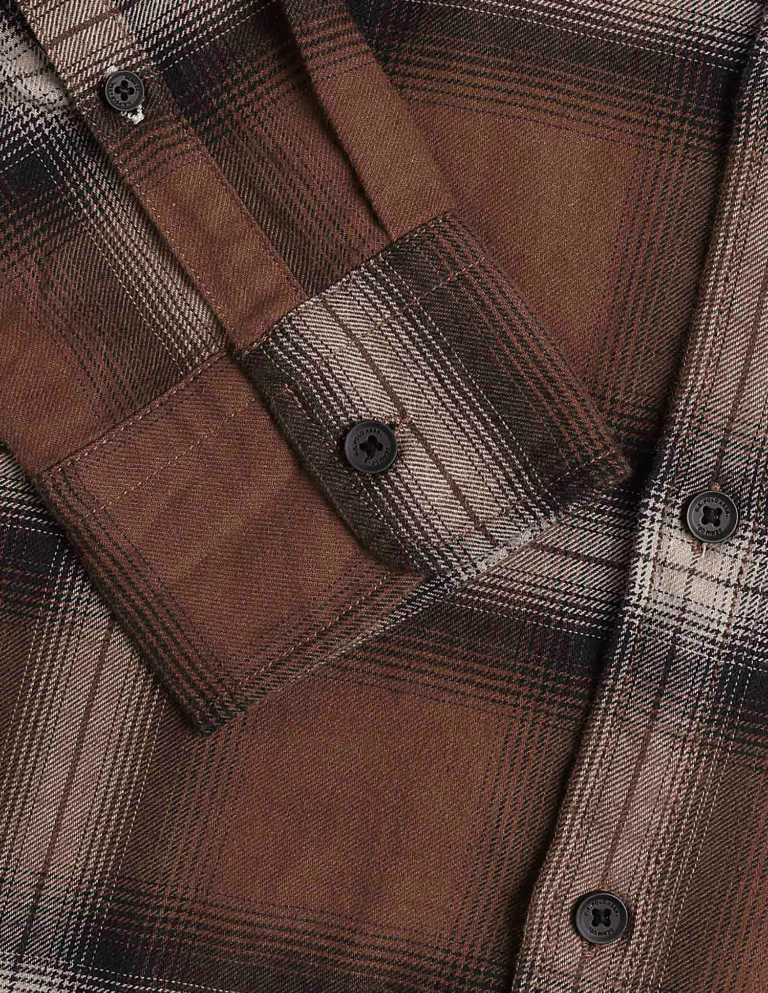 Tartan Checked Legend Of Horseshoe Shirt Rust - U.S. POLO ASSN. | Large