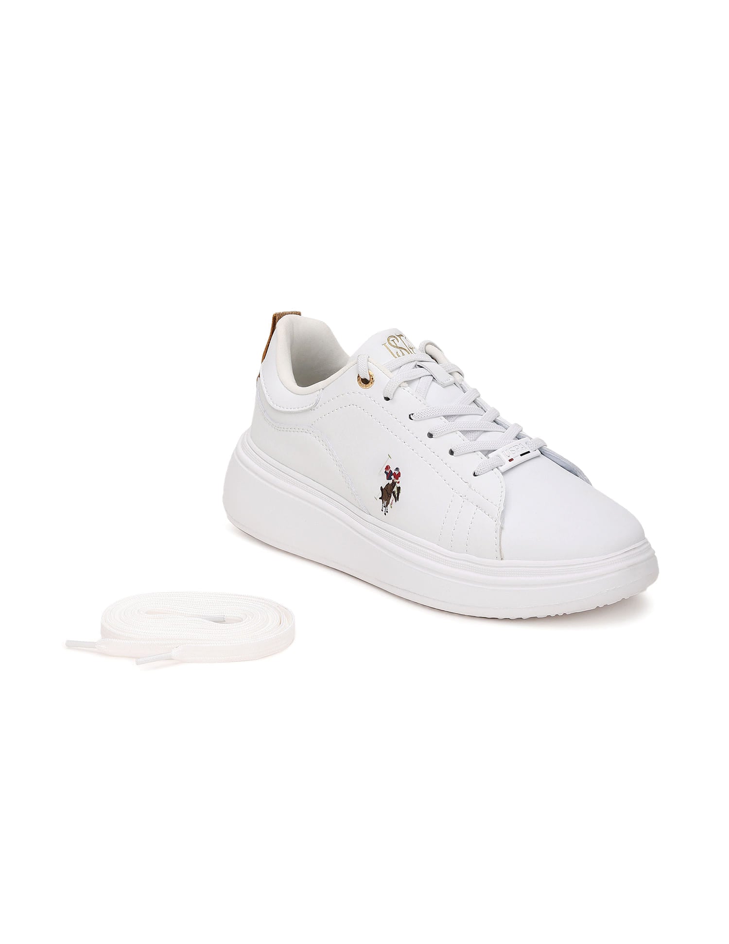 Minimal Logo Ariel Sneakers White - U.S. Polo Assn. India | Large