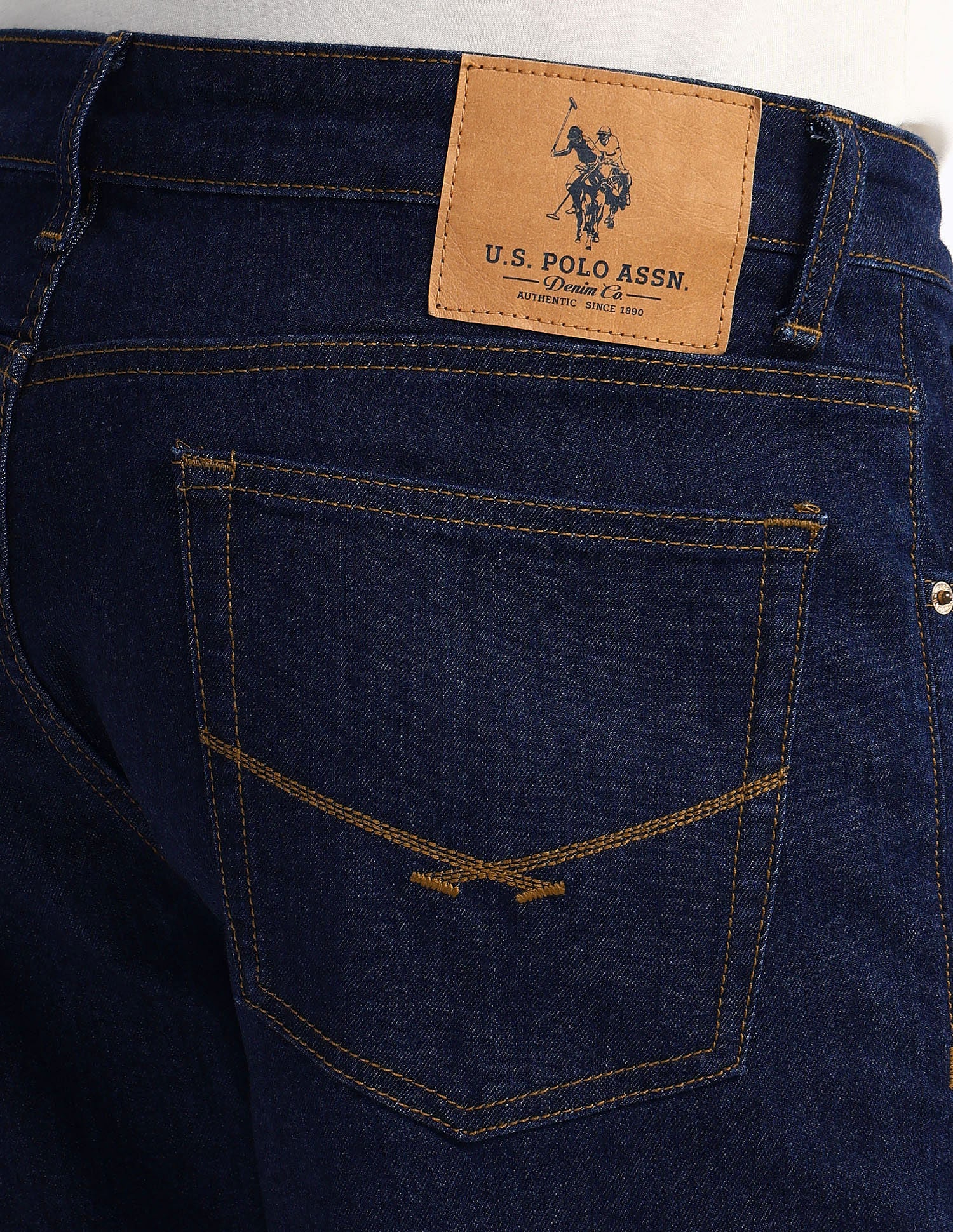 Regallo Skinny Fit Blue Jeans Navy - U.S. Polo Assn. India | Large