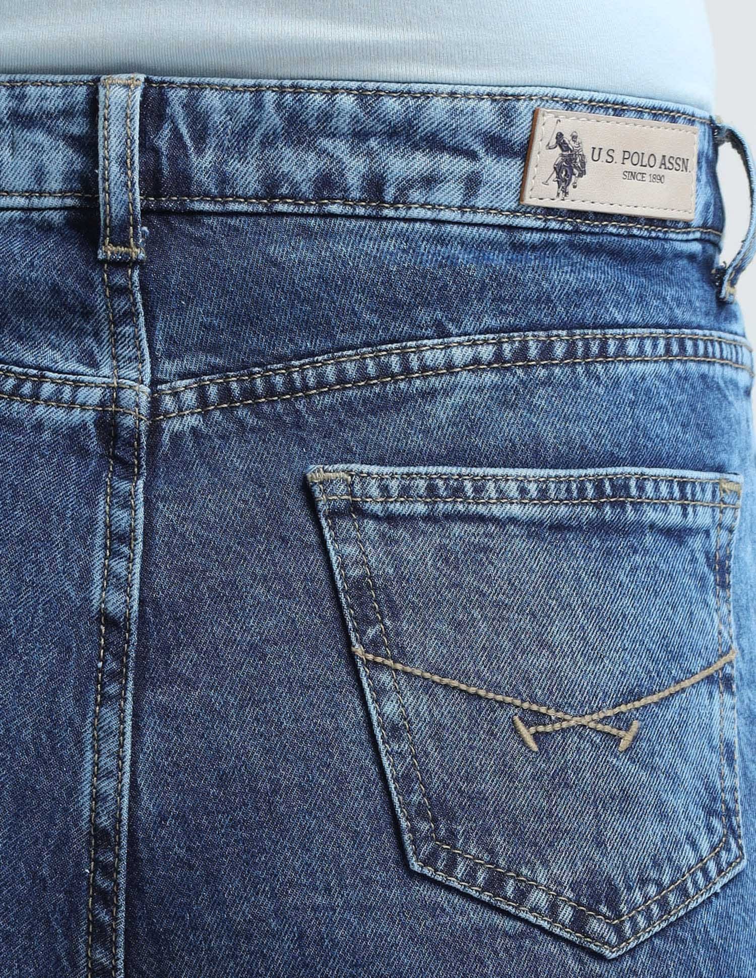 Straight Fit Blue Jeans Blue - U.S. POLO ASSN. | Large