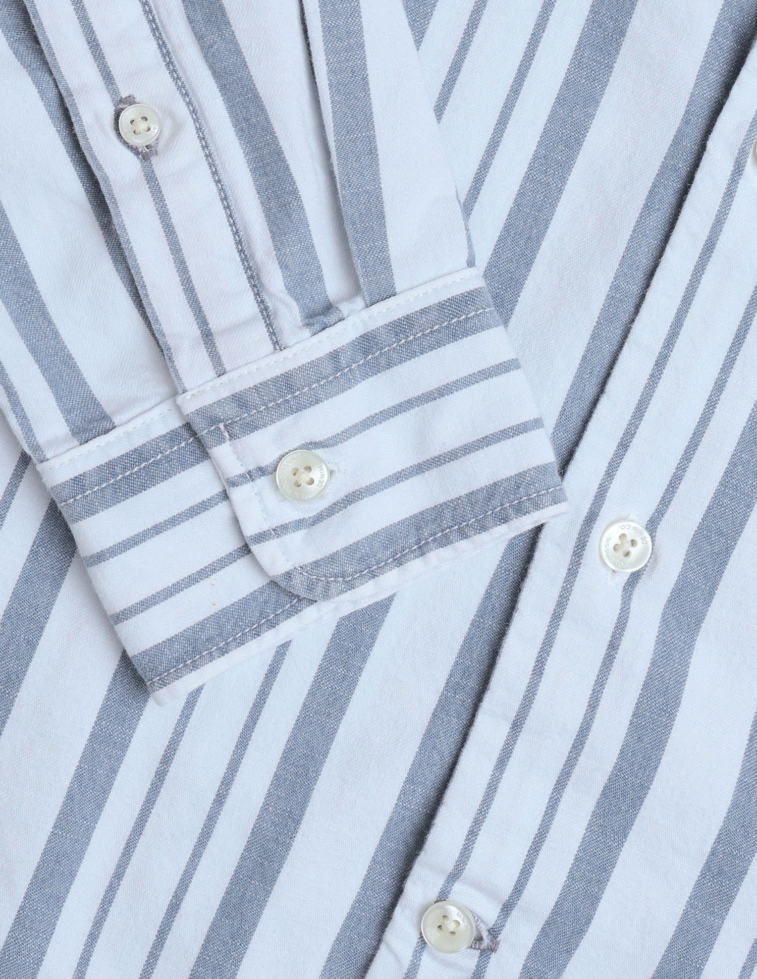Twill Vertical Striped Shirt Blue - U.S. Polo Assn. India | Large