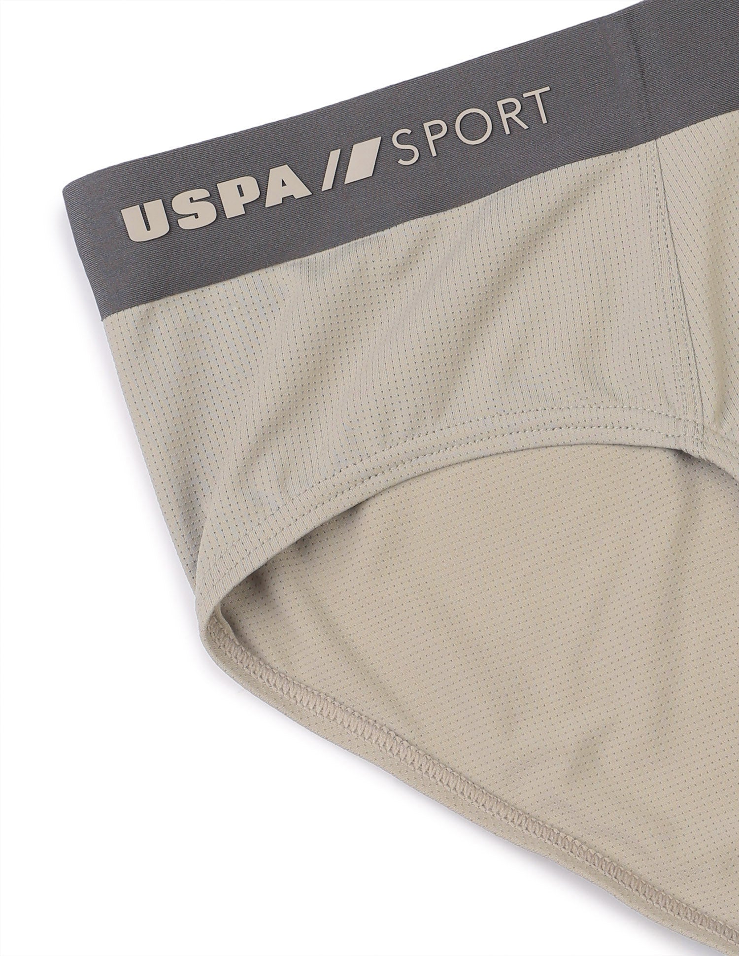 Seamless Sports RB003 Mesh Brief Chalk - U.S. Polo Assn. India | Large