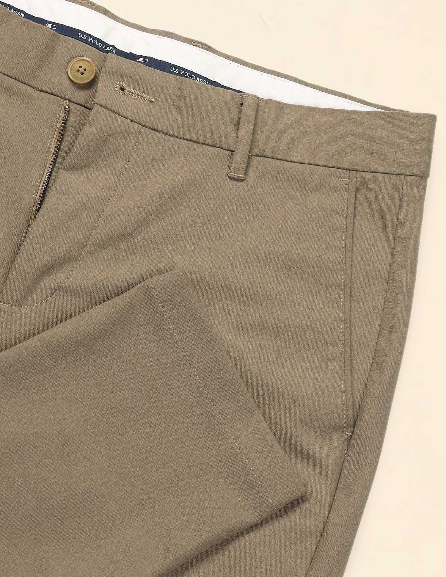 Bi Stretch Austin Slim Fit Chinos Khaki - U.S. POLO ASSN. | Large