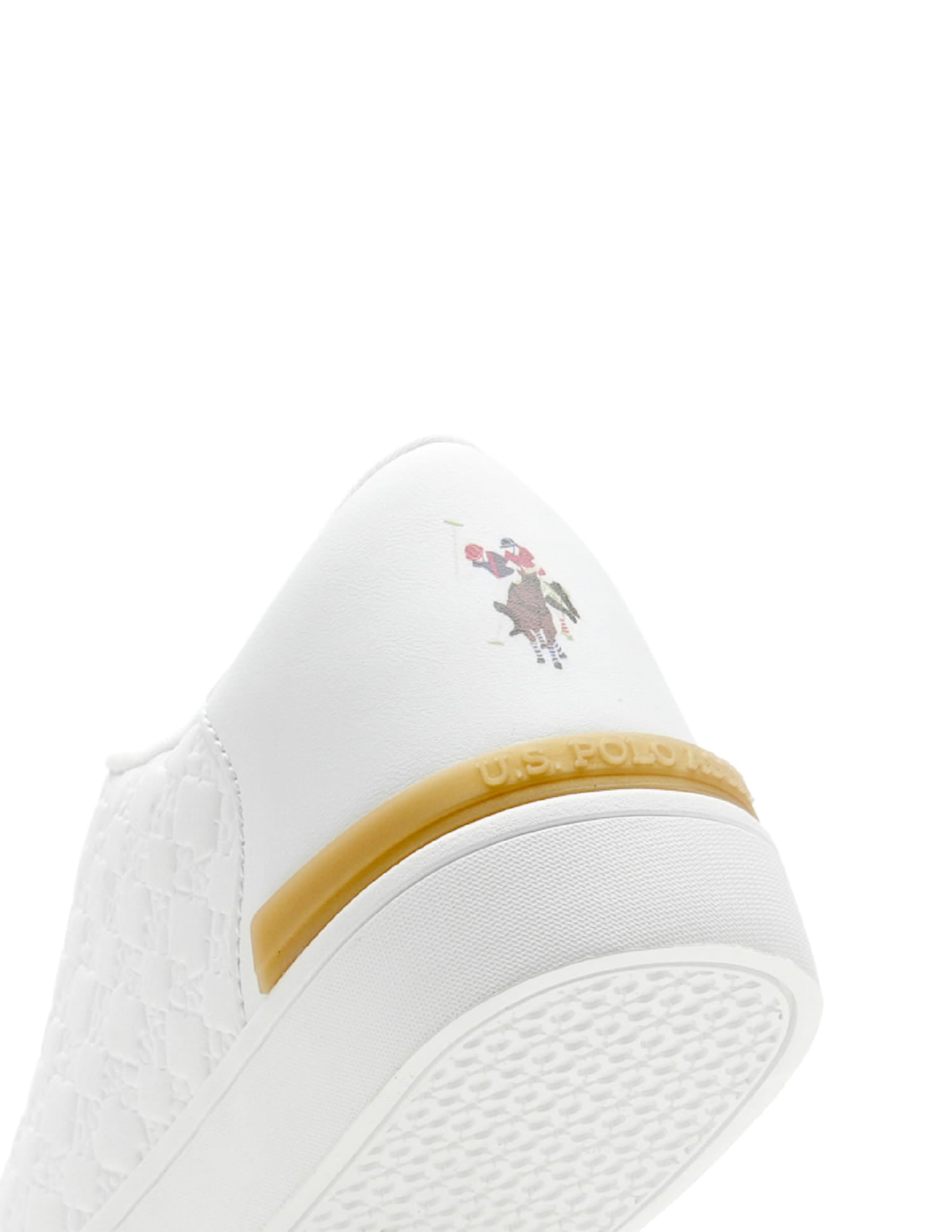Women Debossed Branding Mila Sneakers White - U.S. Polo Assn. India | Large
