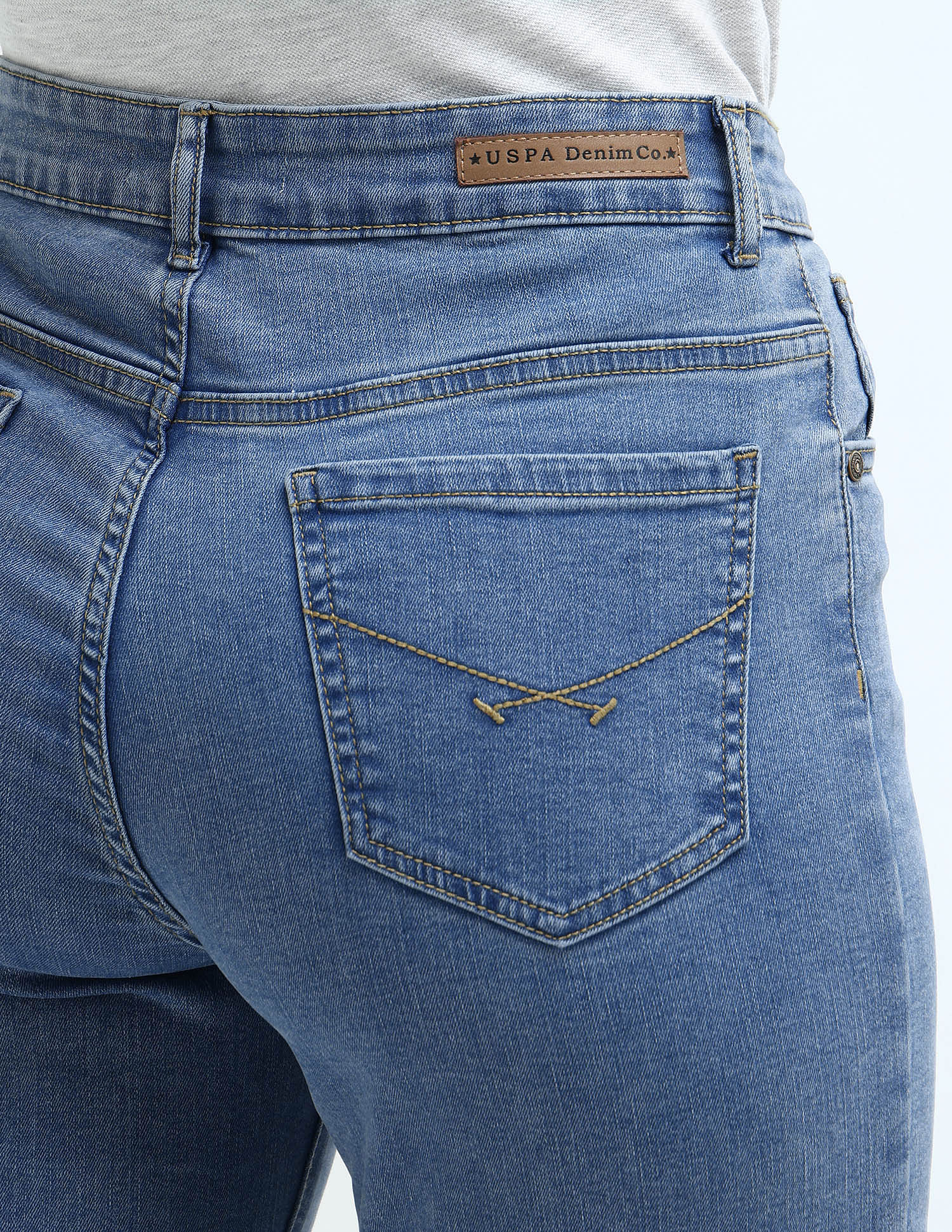 High Rise Flared Jeans Blue - U.S. Polo Assn. India | Large