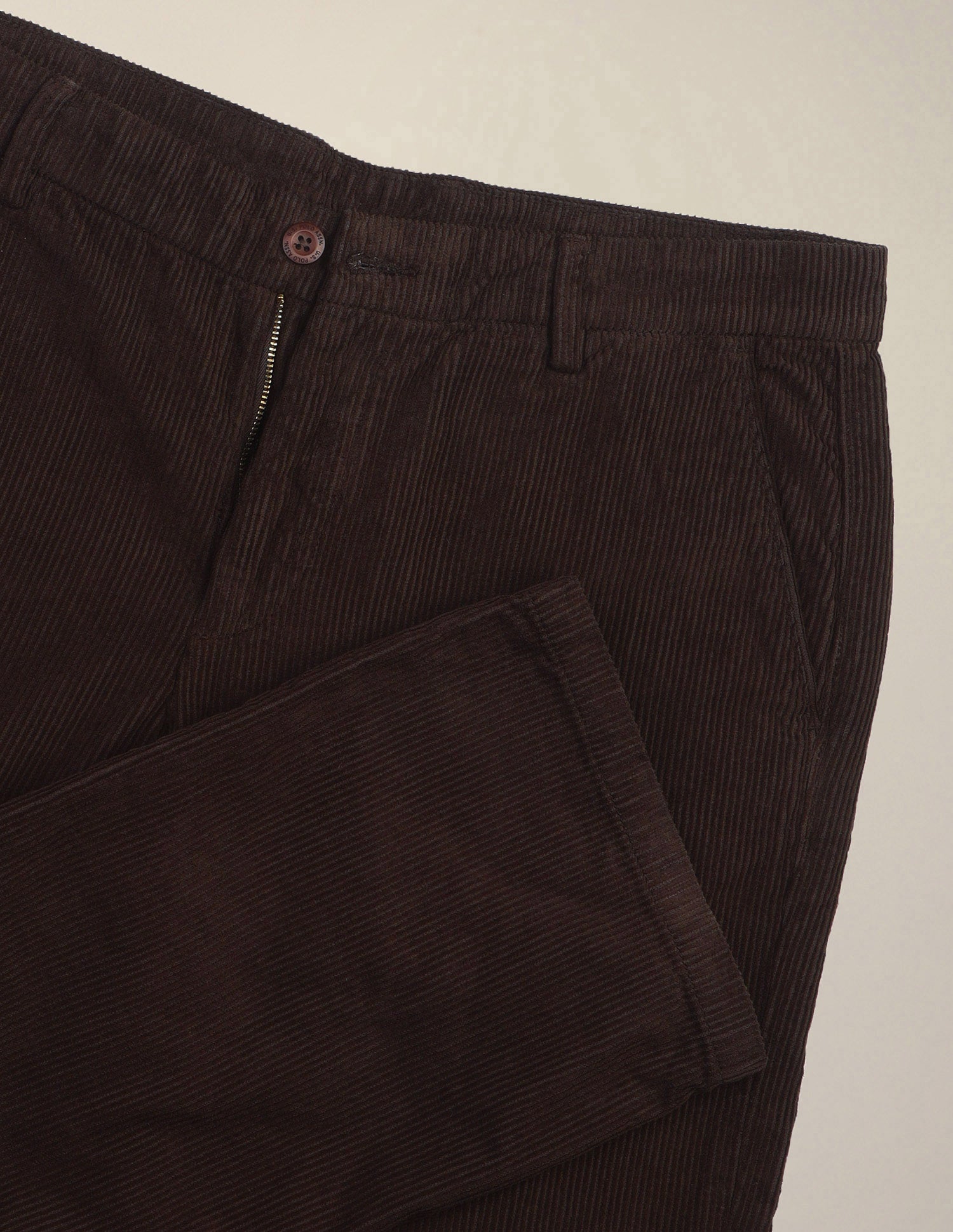 Corduroy	Riley Straight Fit Trousers Brown - U.S. Polo Assn. India | Large