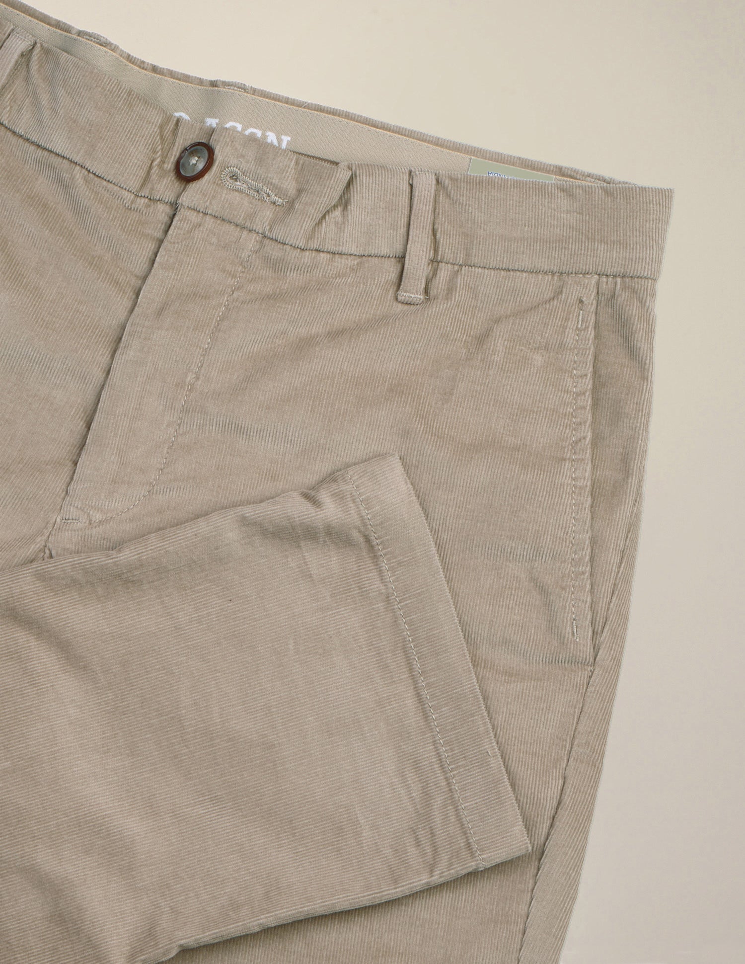 Denver Slim Fit Corduroy Trousers Beige - U.S. Polo Assn. India | Large