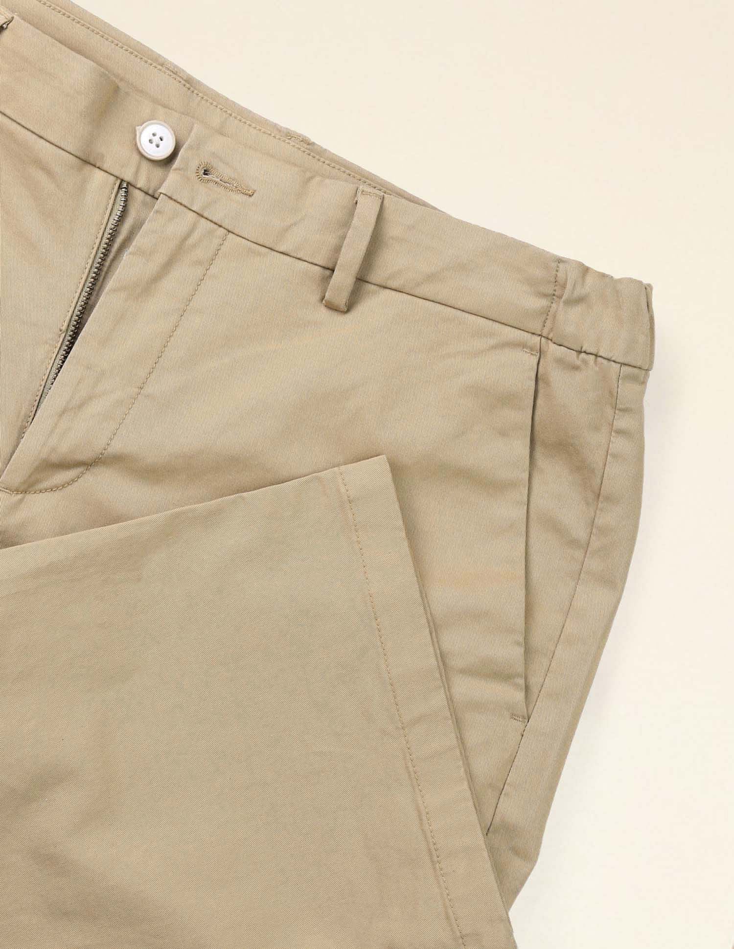 Straight Fit Solid Chinos Khaki - U.S. Polo Assn. India | Large
