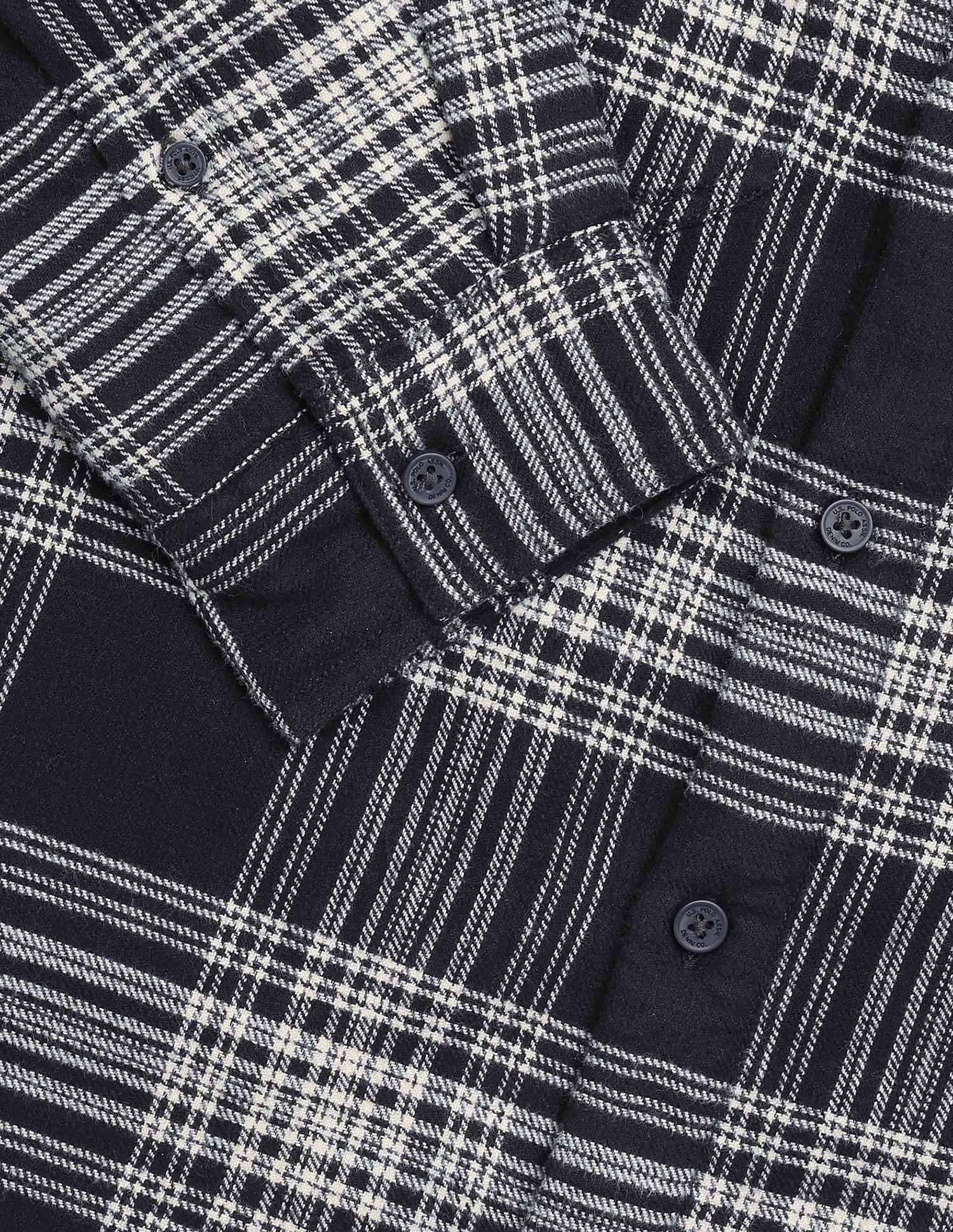 Tartan Checked Slim Fit Shirt Black - U.S. POLO ASSN. | Large