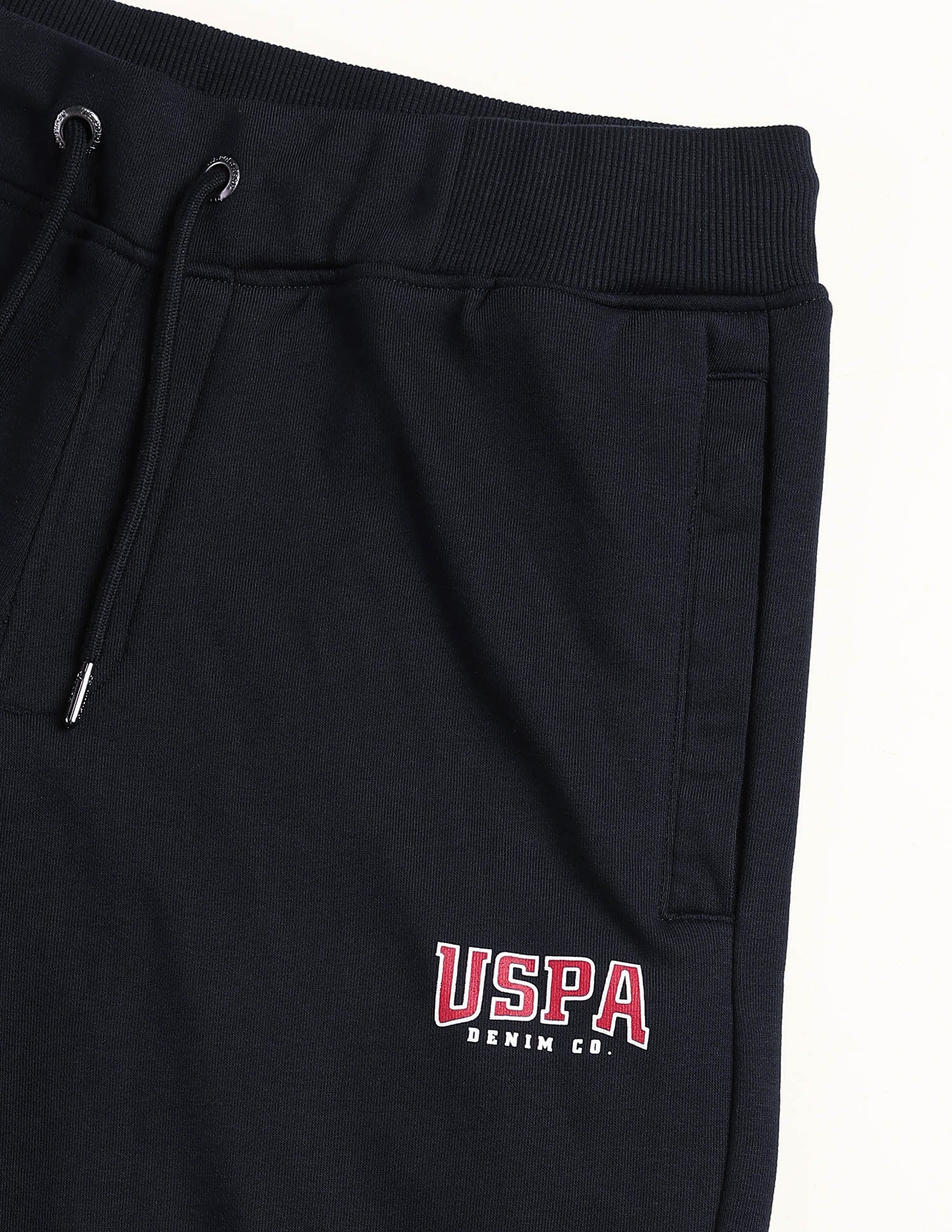 Solid Mid Rise Track Pants Navy - U.S. POLO ASSN. | Large