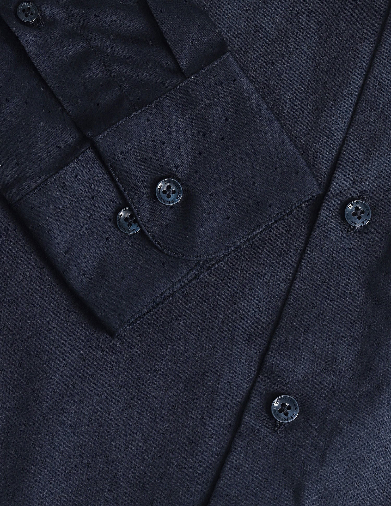 Tailored Fit Satin Shirt Blue - U.S. POLO ASSN. | Large