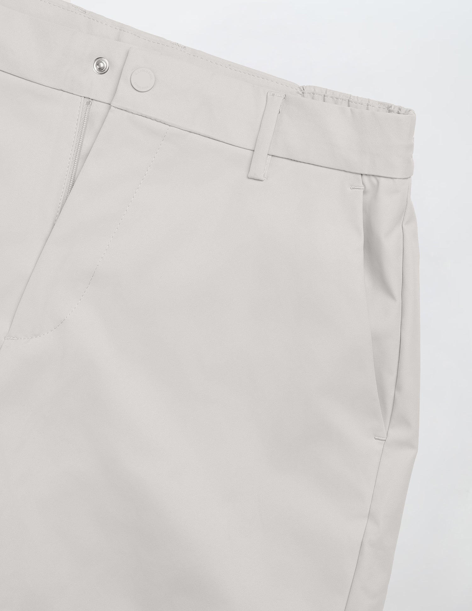 Mid Rise Solid Shorts Light Grey Melang - U.S. Polo Assn. India | Large