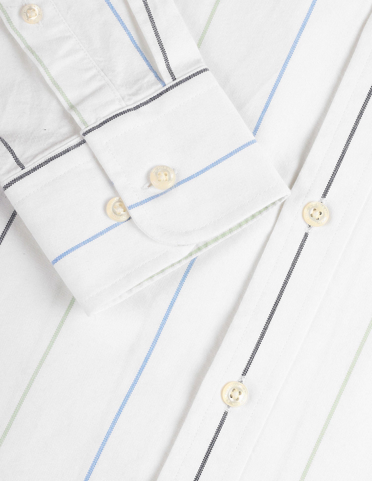 Vertical Stripe Cotton Shirt White - U.S. POLO ASSN. | Large