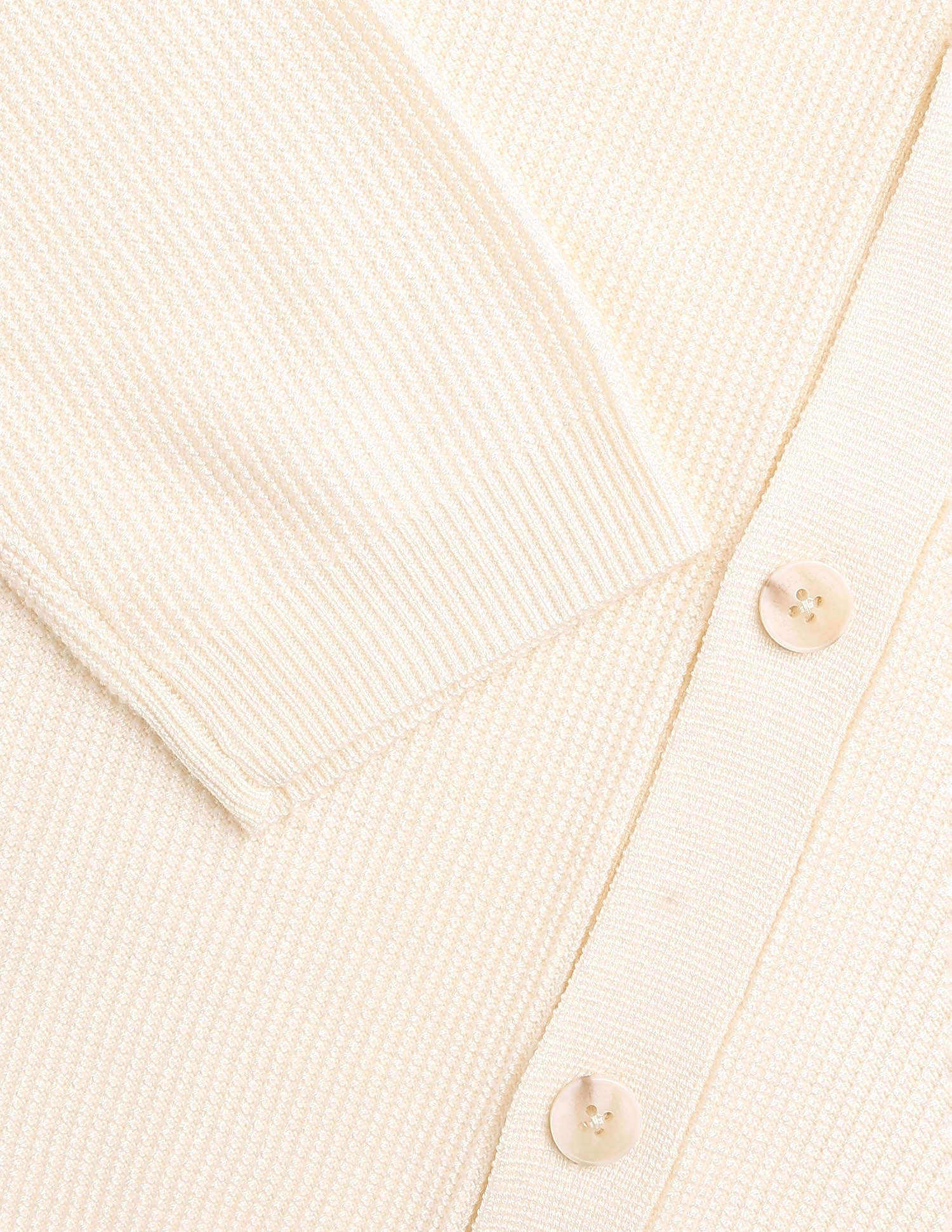 Patterned Knit Polo Neck Sweater Off White - U.S. POLO ASSN. | Large