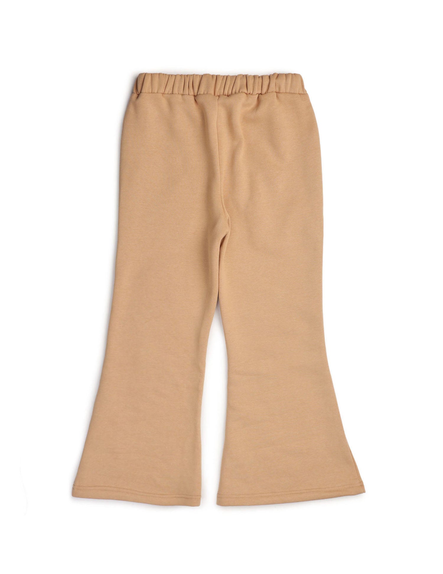 Girls Solid Regular Fit Flared Track Pants Beige - U.S. POLO ASSN. | Large