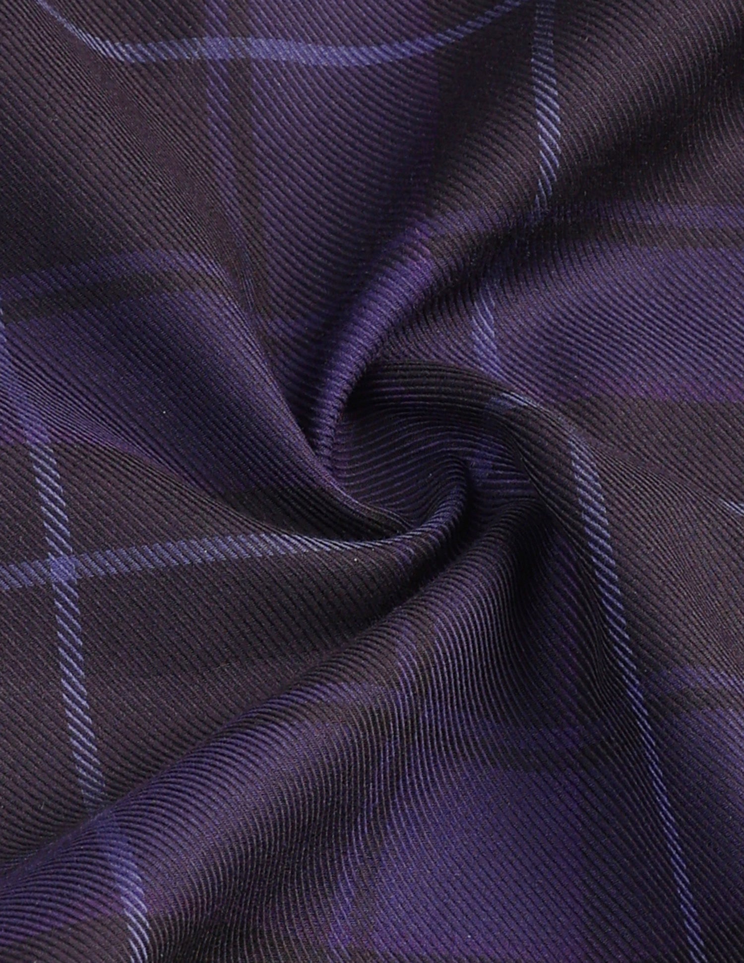 Tartan Checked Twill Shirt Dark Purple - U.S. Polo Assn. India | Large