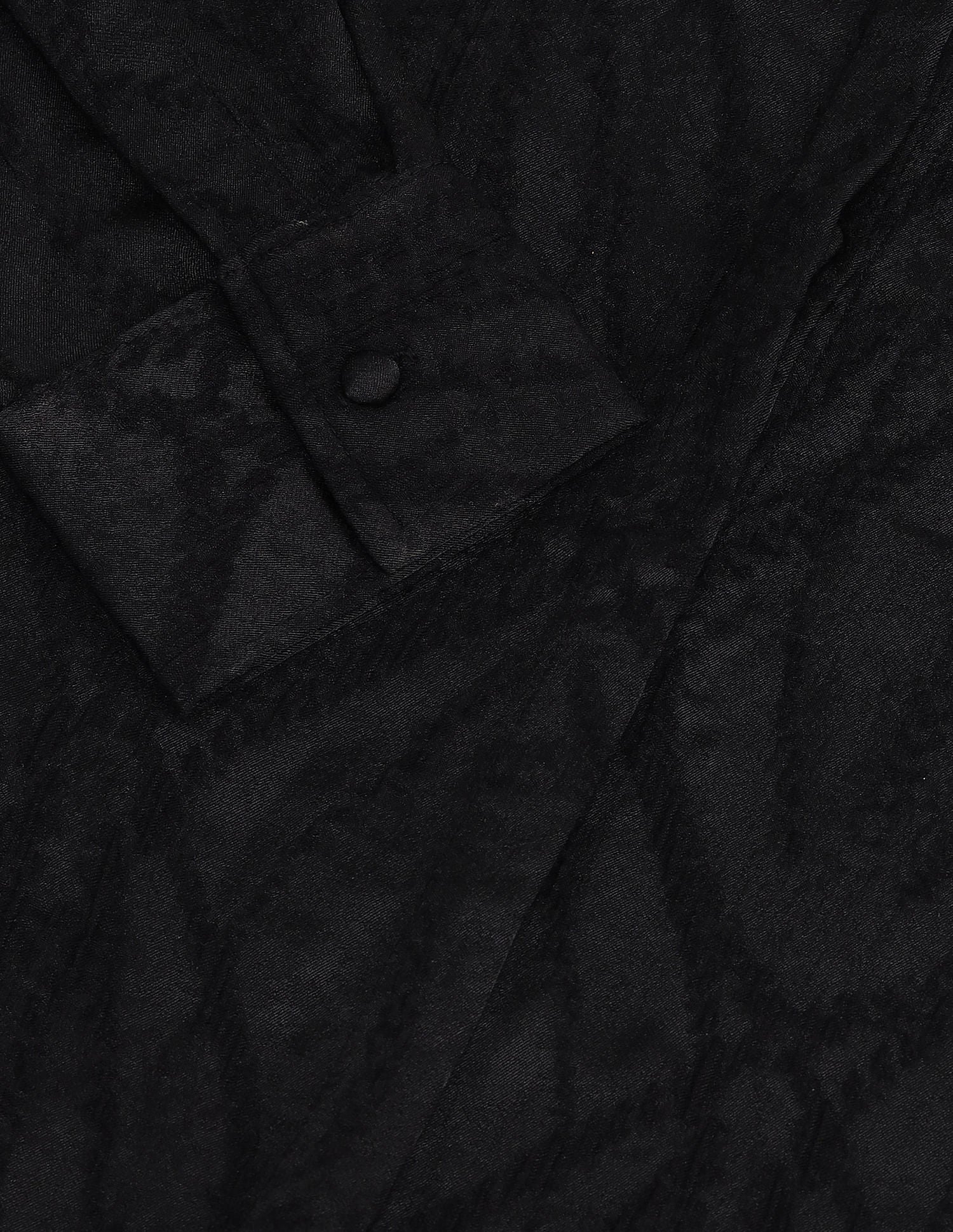 Jacquard Relaxed Fit Shirt Black - U.S. Polo Assn. India | Large