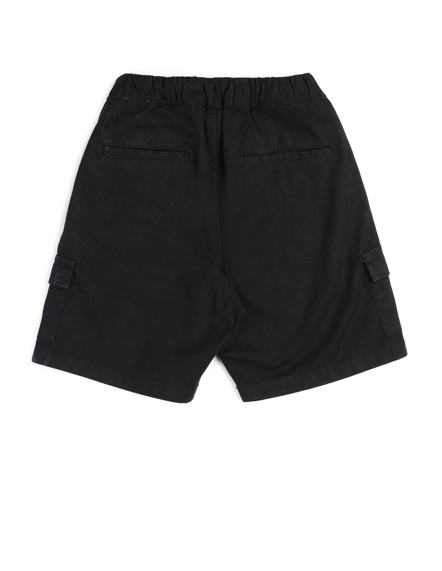 Boys Relaxed Fit Textured Cargo Shorts Black - U.S. POLO ASSN. | Large