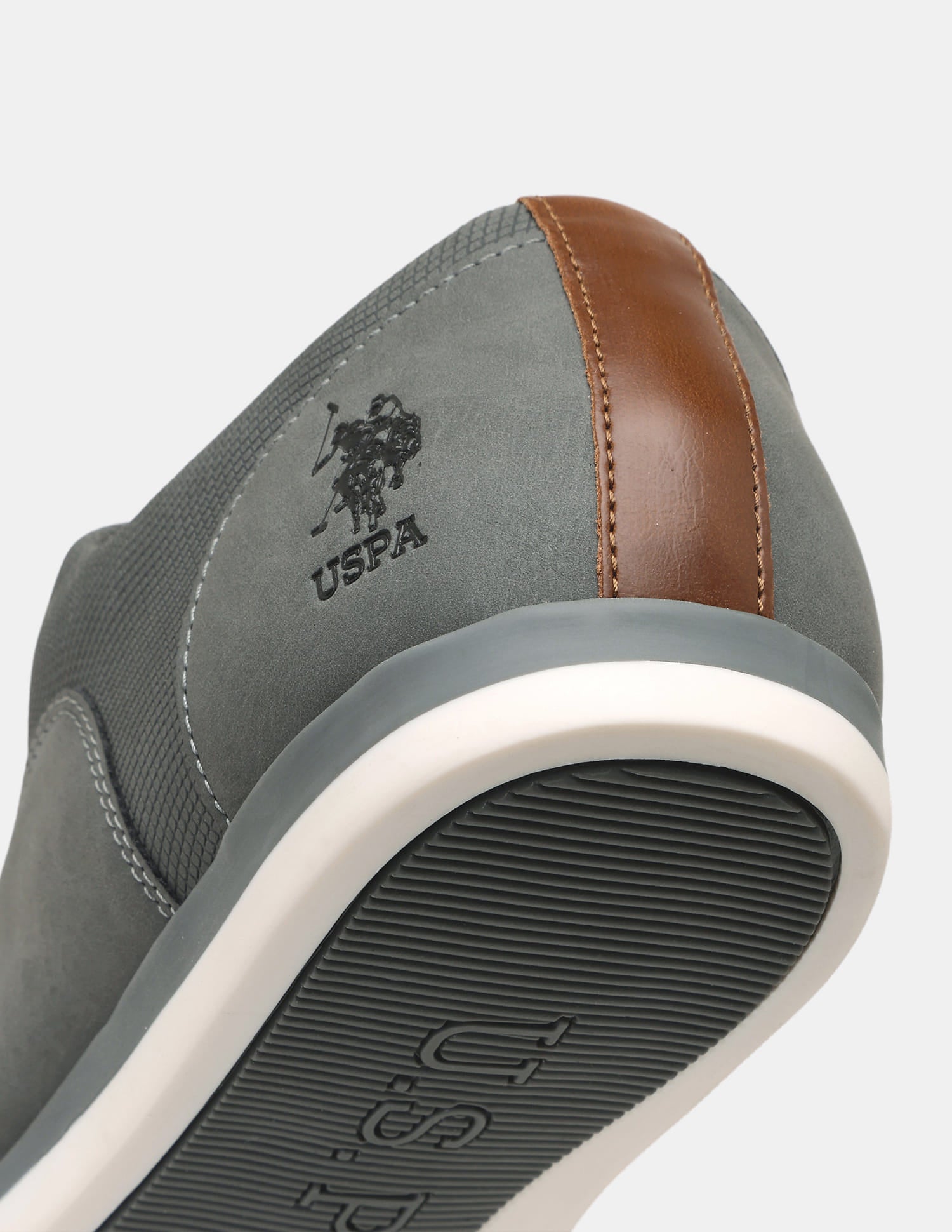 Men Clest 2.0 Solid Shoes Charcoal Grey - U.S. Polo Assn. India | Large