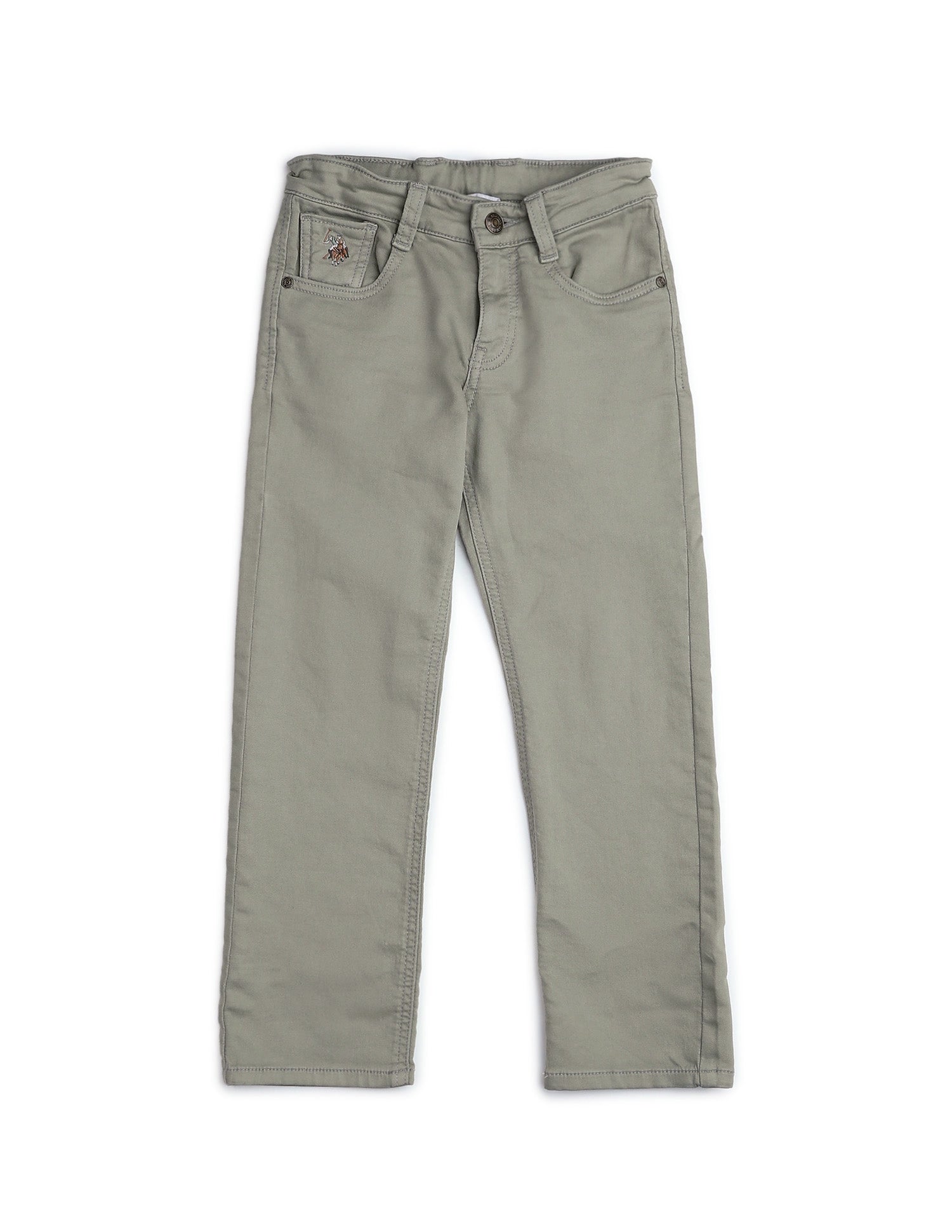 Boys Mid Rise Relaxed Fit Jeans Olive - U.S. POLO ASSN. | Large