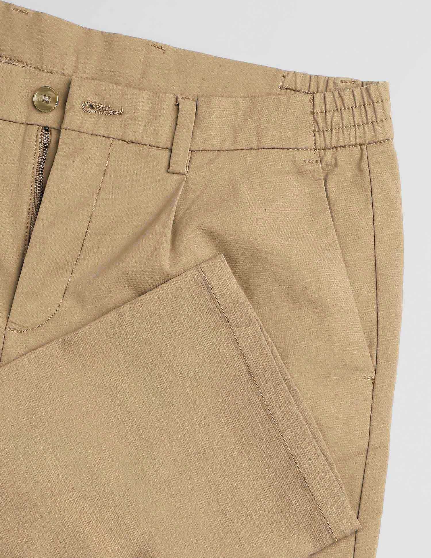 Mid Rise Denver Slim Fit Trousers Khaki - U.S. POLO ASSN. | Large