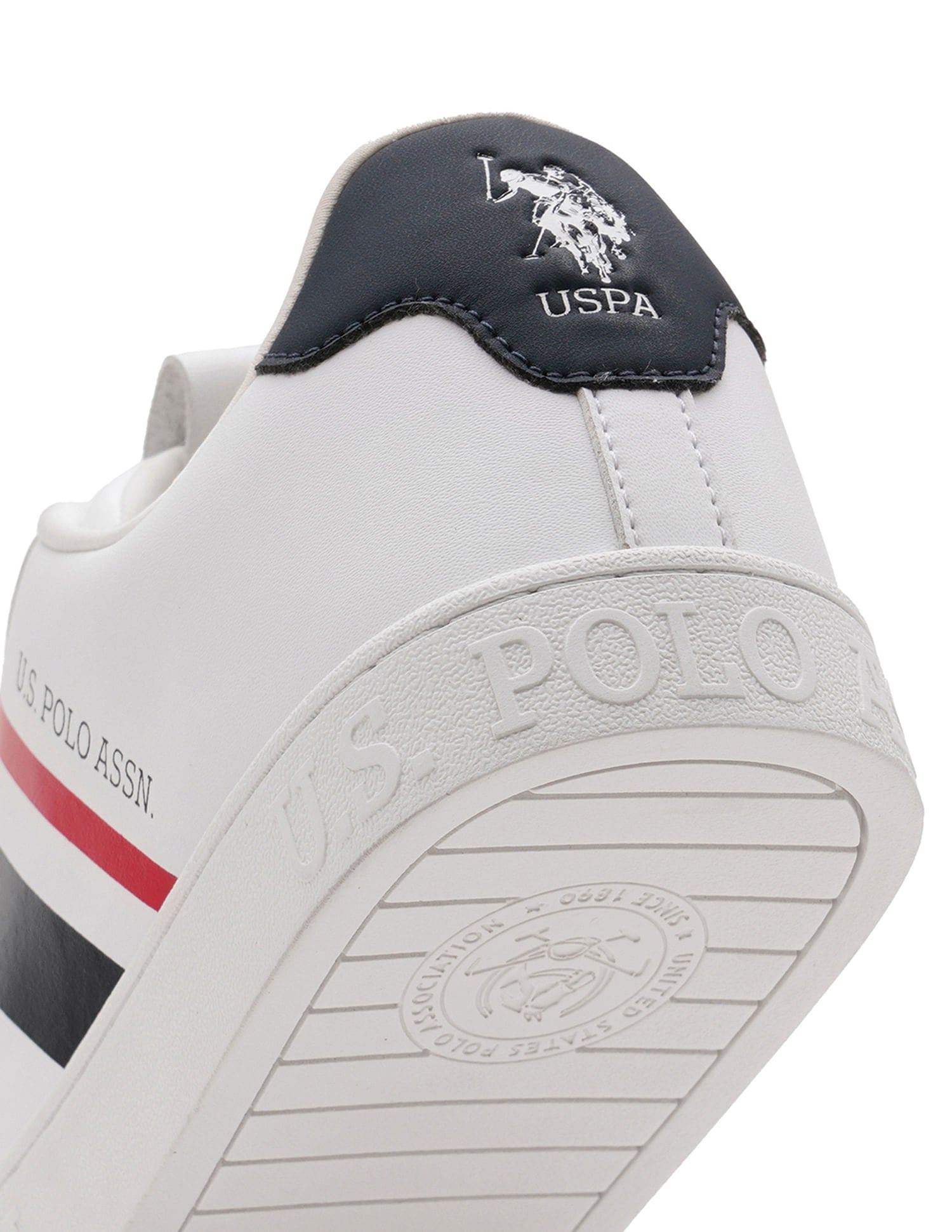 Men Ferro Solid Sneakers White - U.S. Polo Assn. India | Large
